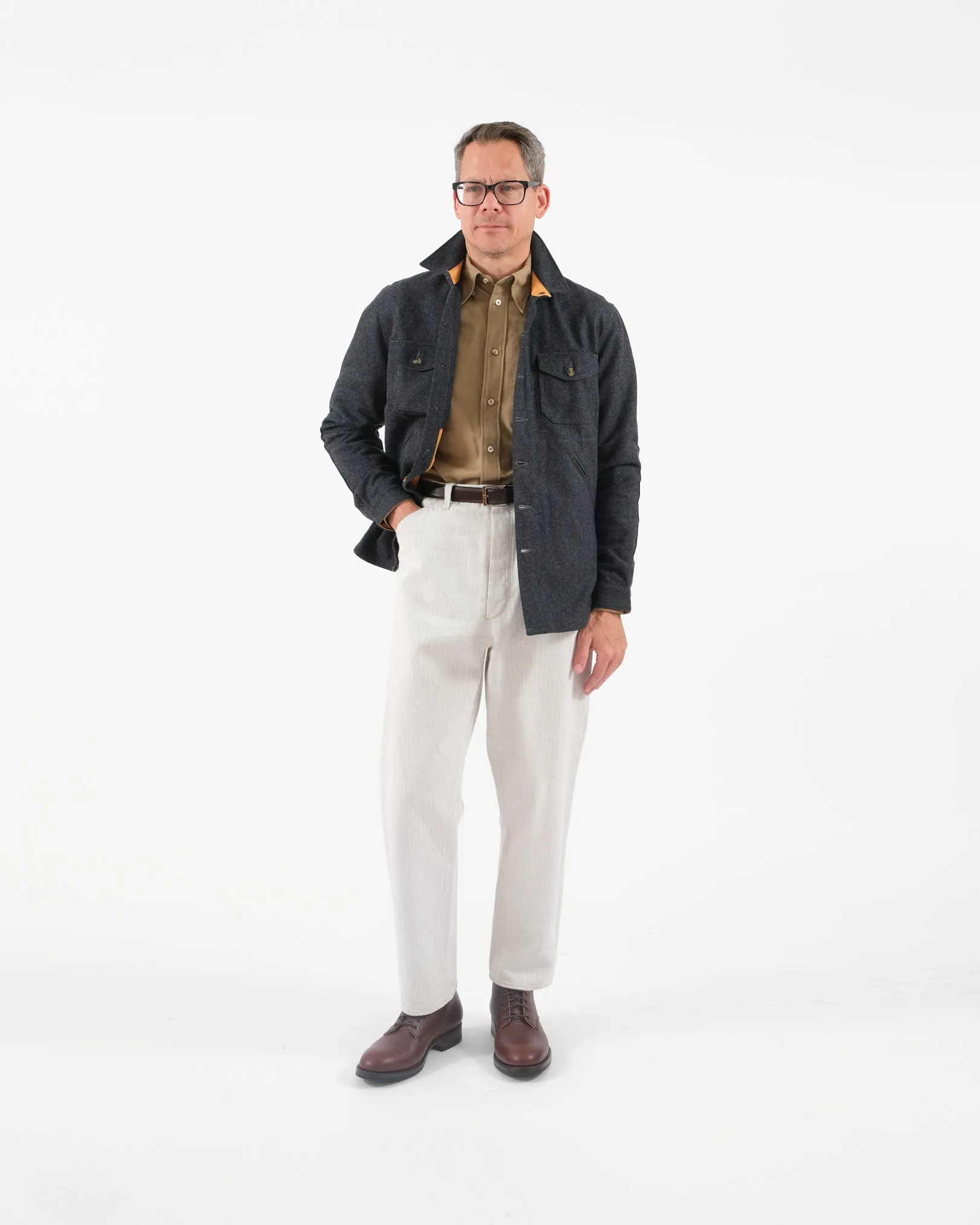 Crissman Overshirt - Charcoal sold by Dehen 1920 product image thumbnail 2