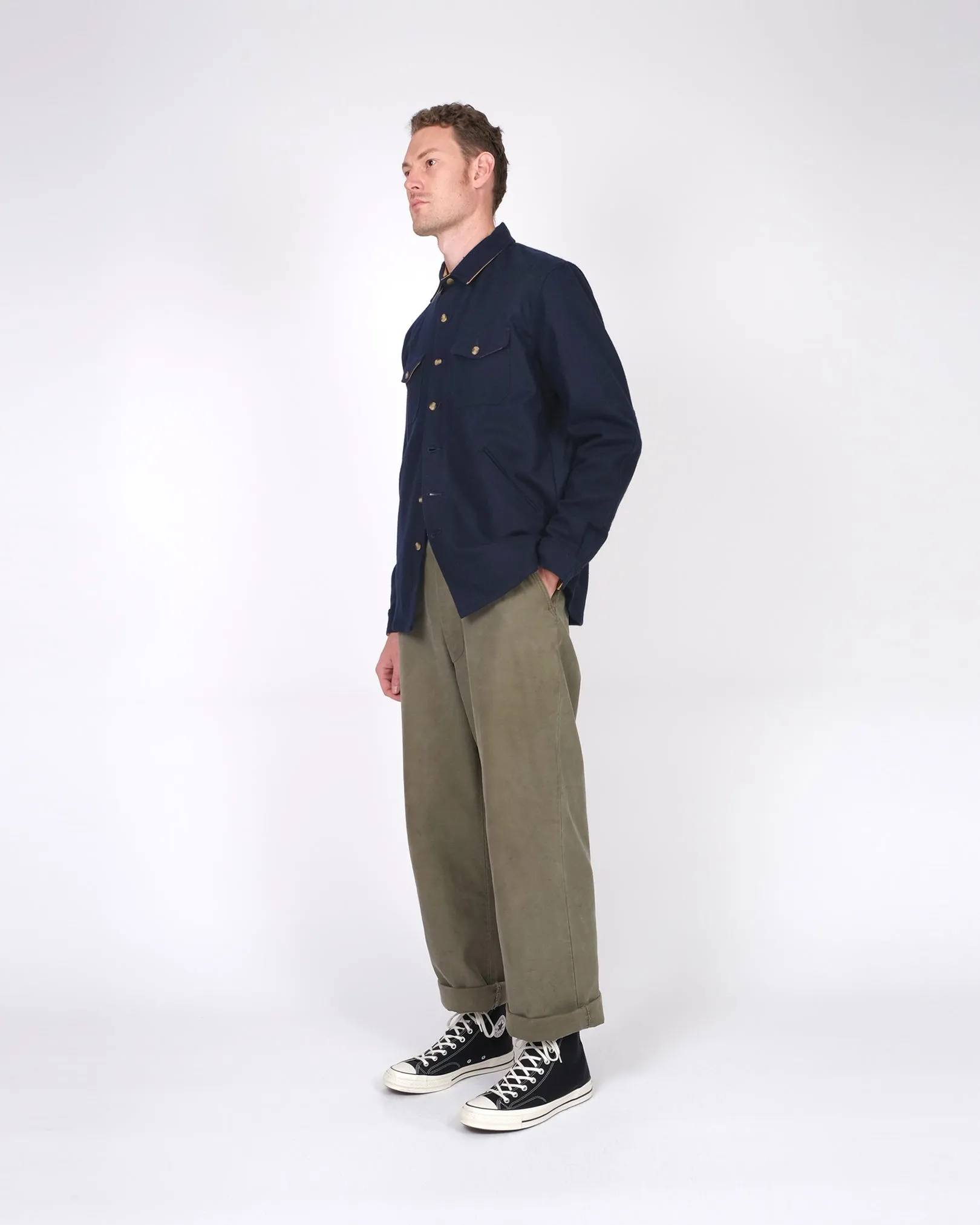 Crissman Overshirt - Dark Navy sold by Dehen 1920 product image thumbnail 3