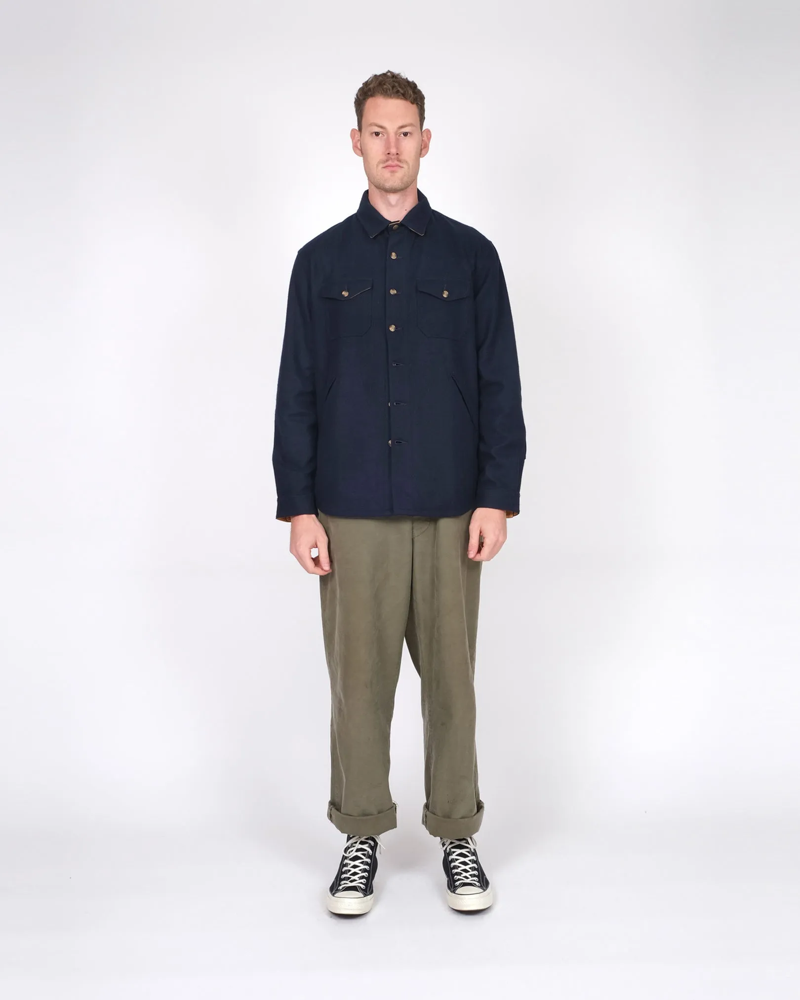 Crissman Overshirt - Dark Navy sold by Dehen 1920 product image thumbnail 5