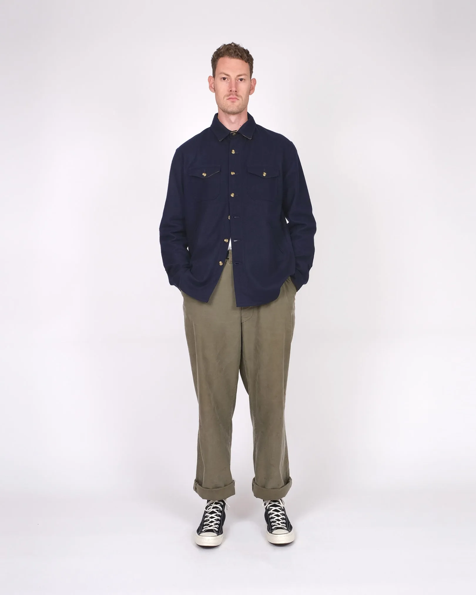 Crissman Overshirt - Dark Navy sold by Dehen 1920 product image thumbnail 2