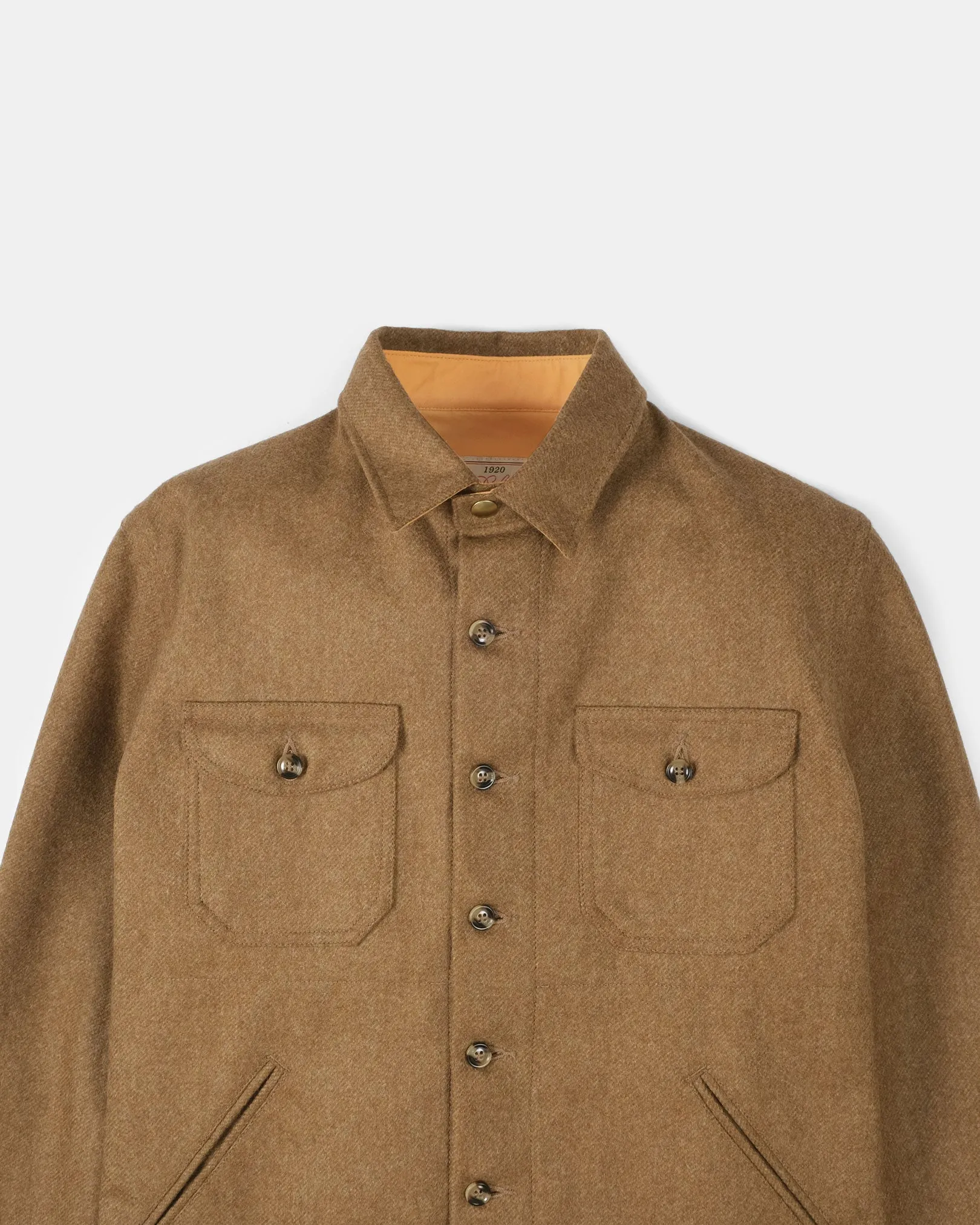 Crissman Overshirt - Dark Tan Mix sold by Dehen 1920 product image thumbnail 2