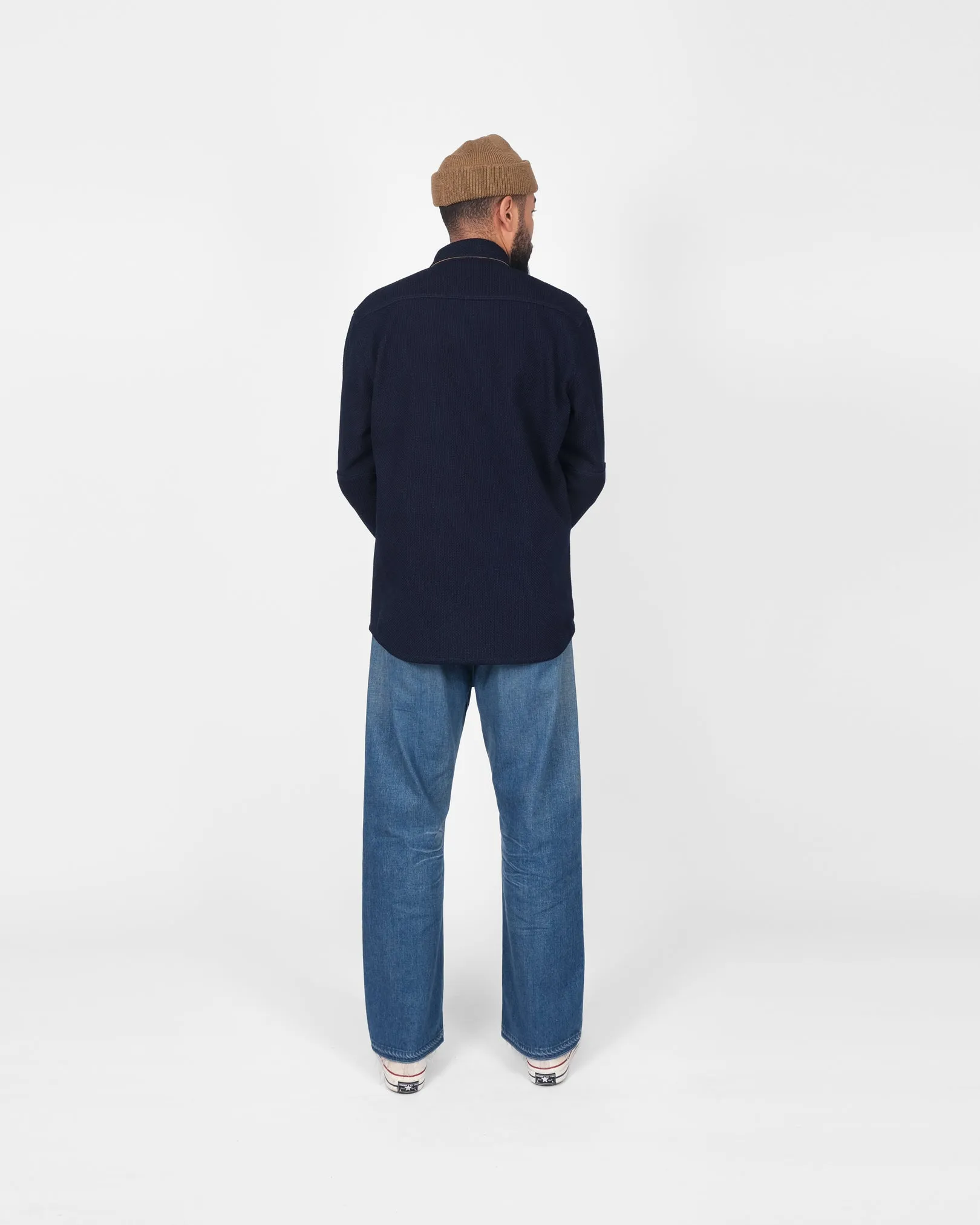 Crissman Overshirt - Indigo Sashiko sold by Dehen 1920 product image thumbnail 5