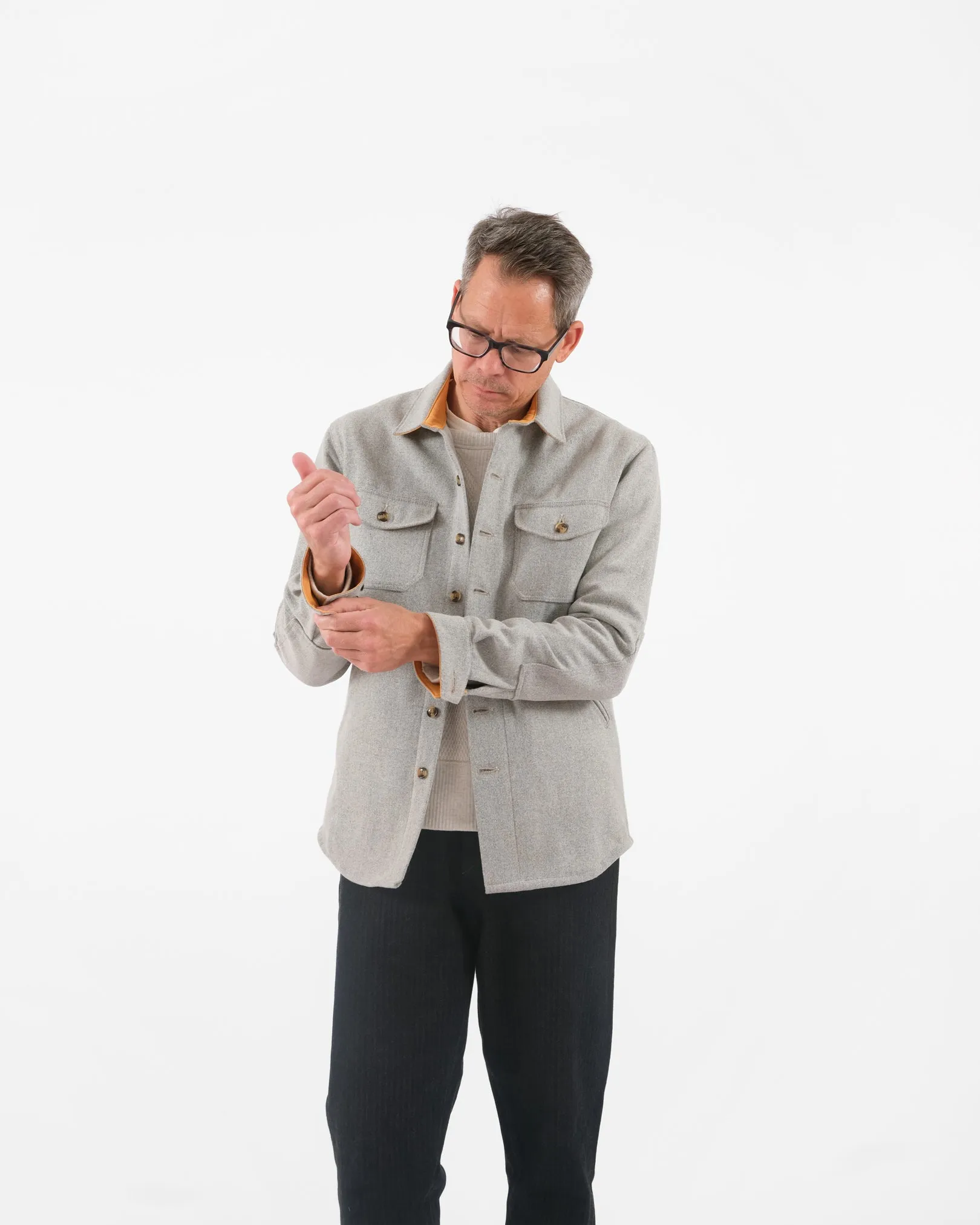 Crissman Overshirt - Light Oxford sold by Dehen 1920 product image thumbnail 4