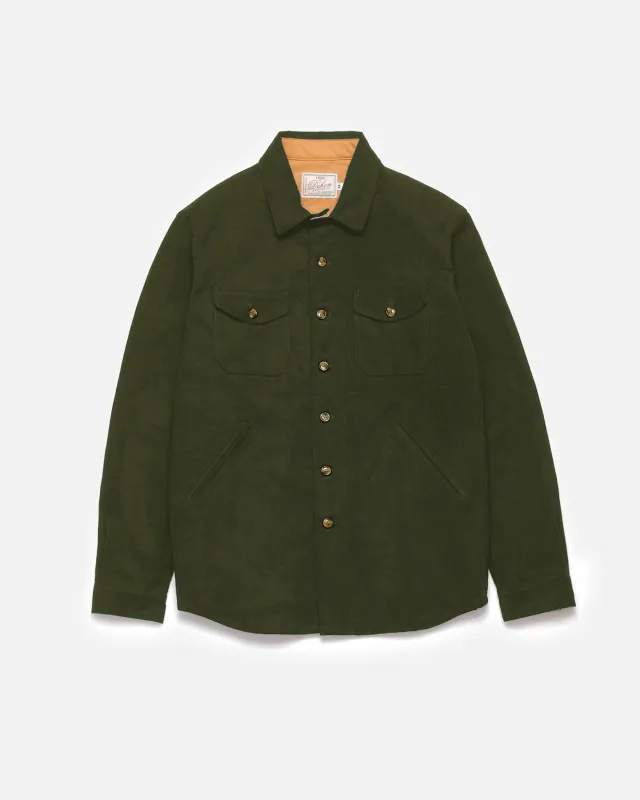 Crissman Overshirt - Loden Moleskin sold by Dehen 1920