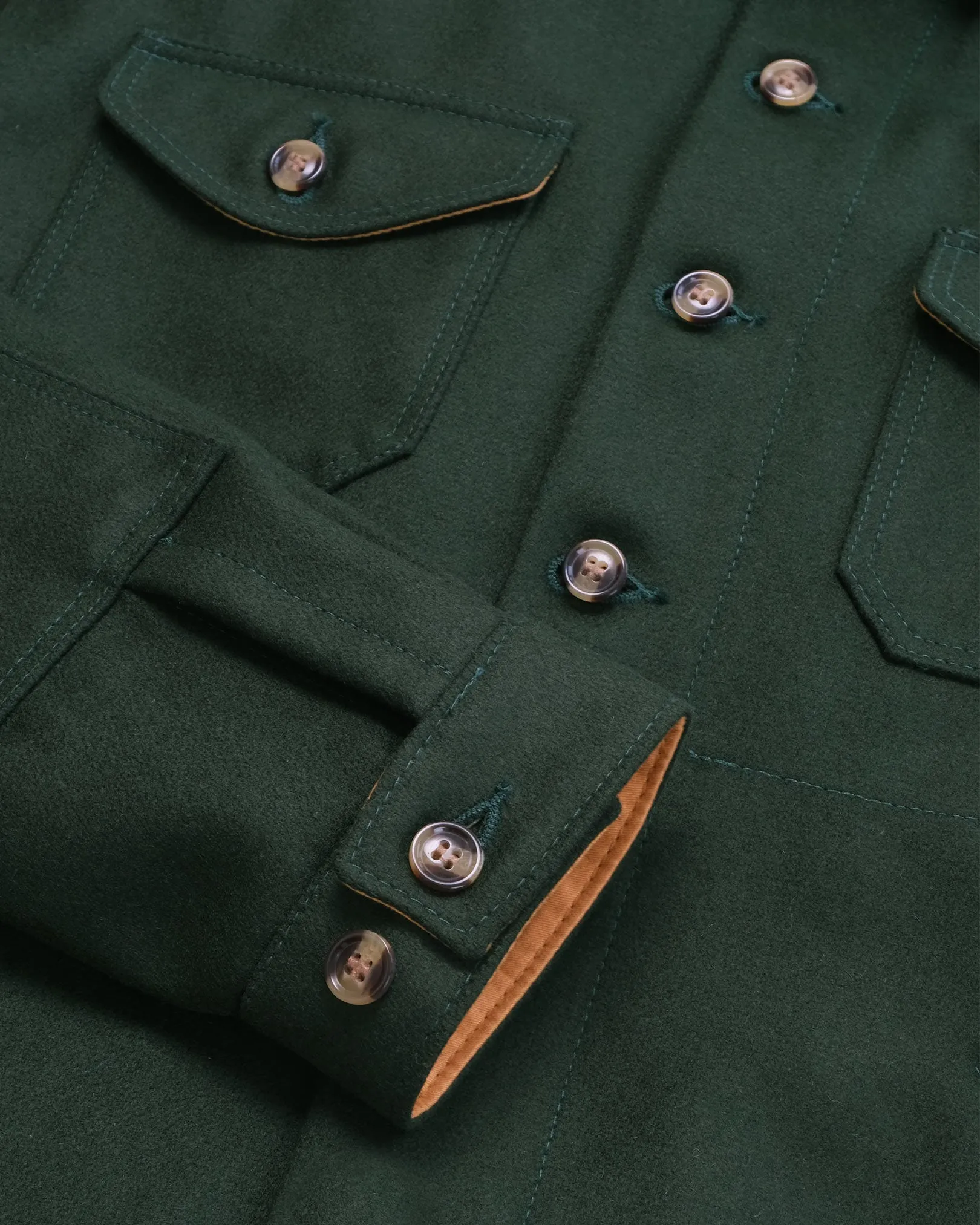 Crissman Overshirt - Pine Wool sold by Dehen 1920 product image thumbnail 4