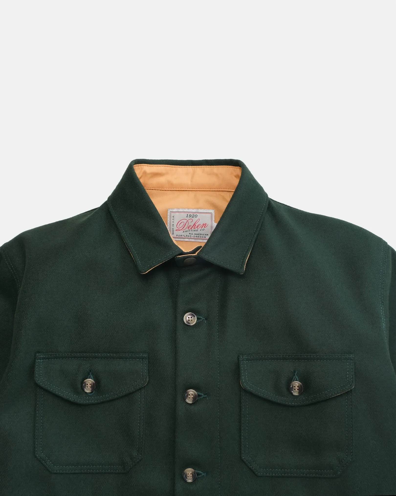 Crissman Overshirt - Pine Wool sold by Dehen 1920 product image thumbnail 3