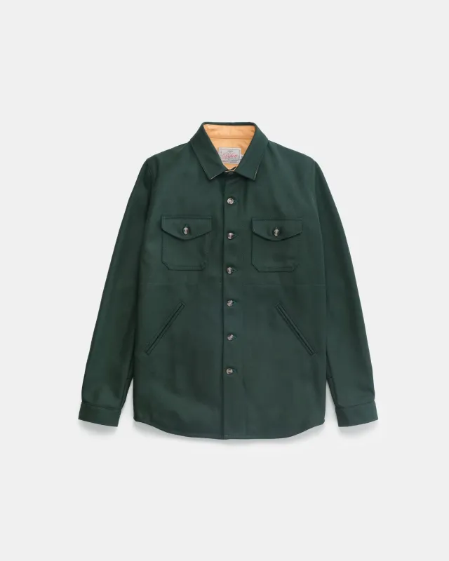 Crissman Overshirt - Pine Wool sold by Dehen 1920