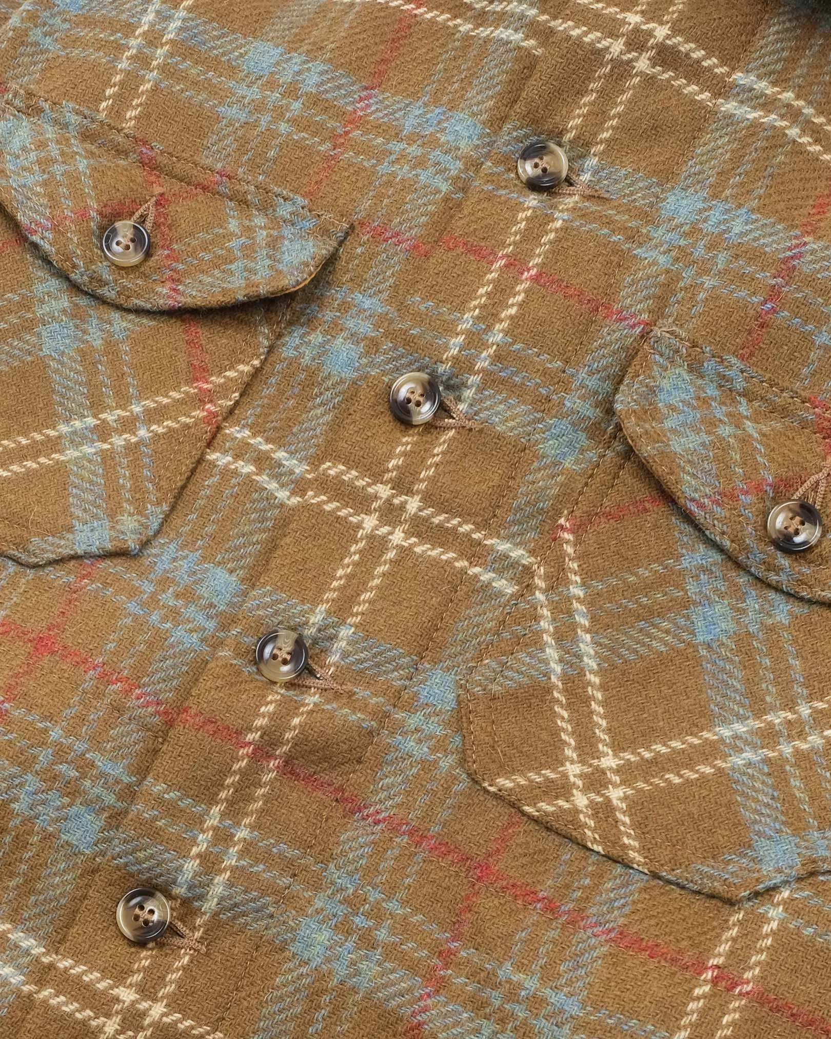 Crissman Overshirt - Tan Chisolm Plaid sold by Dehen 1920 product image thumbnail 4