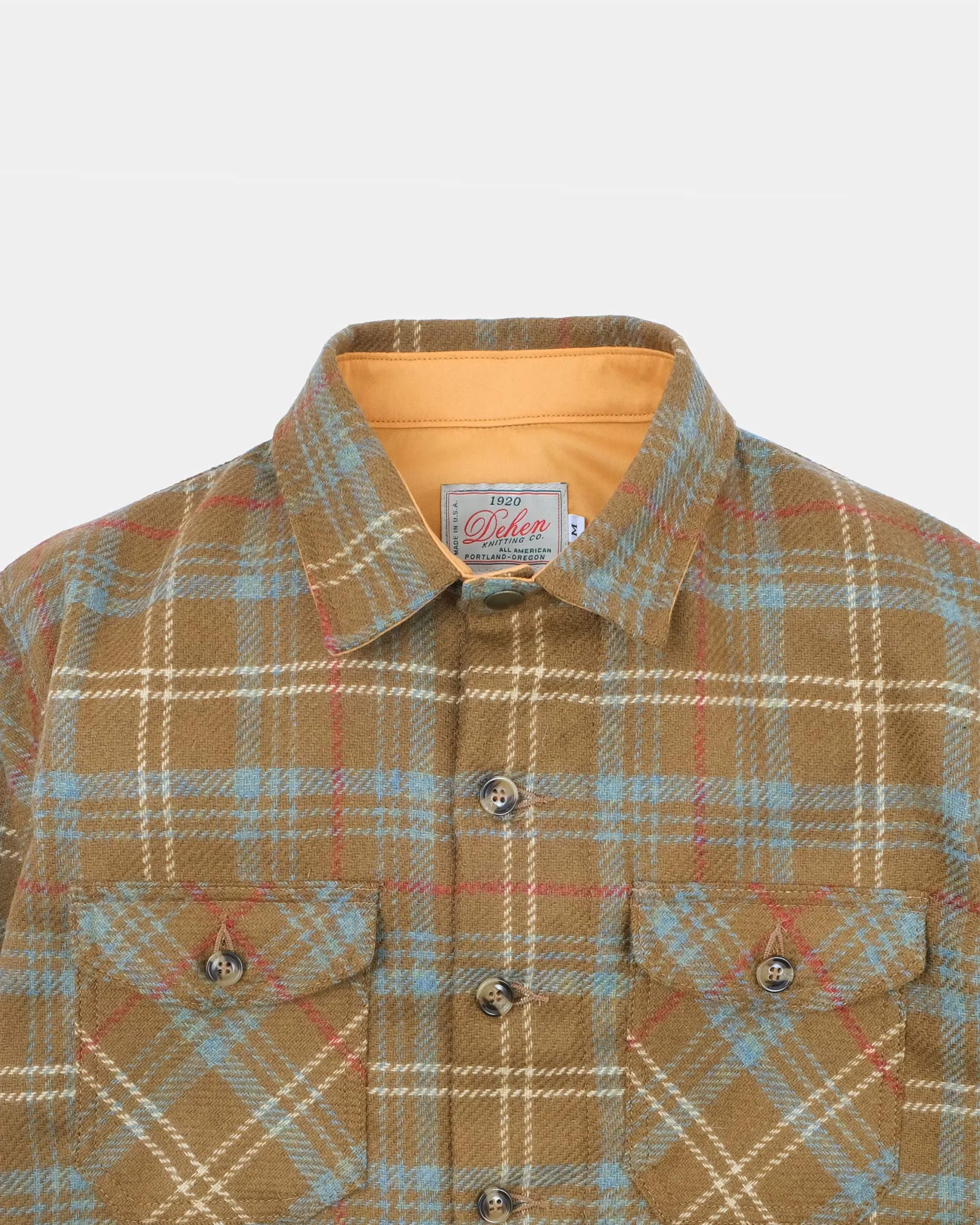 Crissman Overshirt - Tan Chisolm Plaid sold by Dehen 1920 product image thumbnail 3