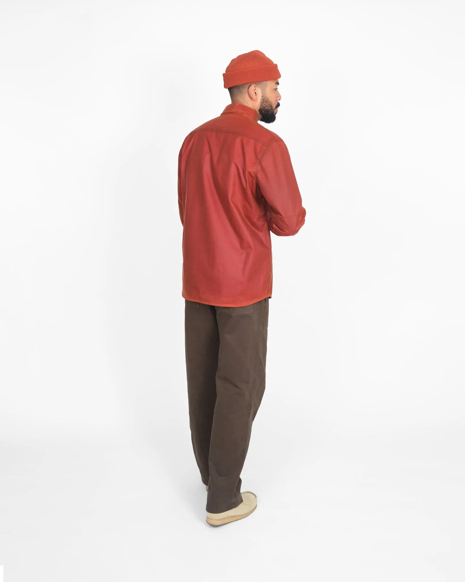 Crissman Overshirt - Brick Red Waxed Cotton sold by Dehen 1920 product image thumbnail 5