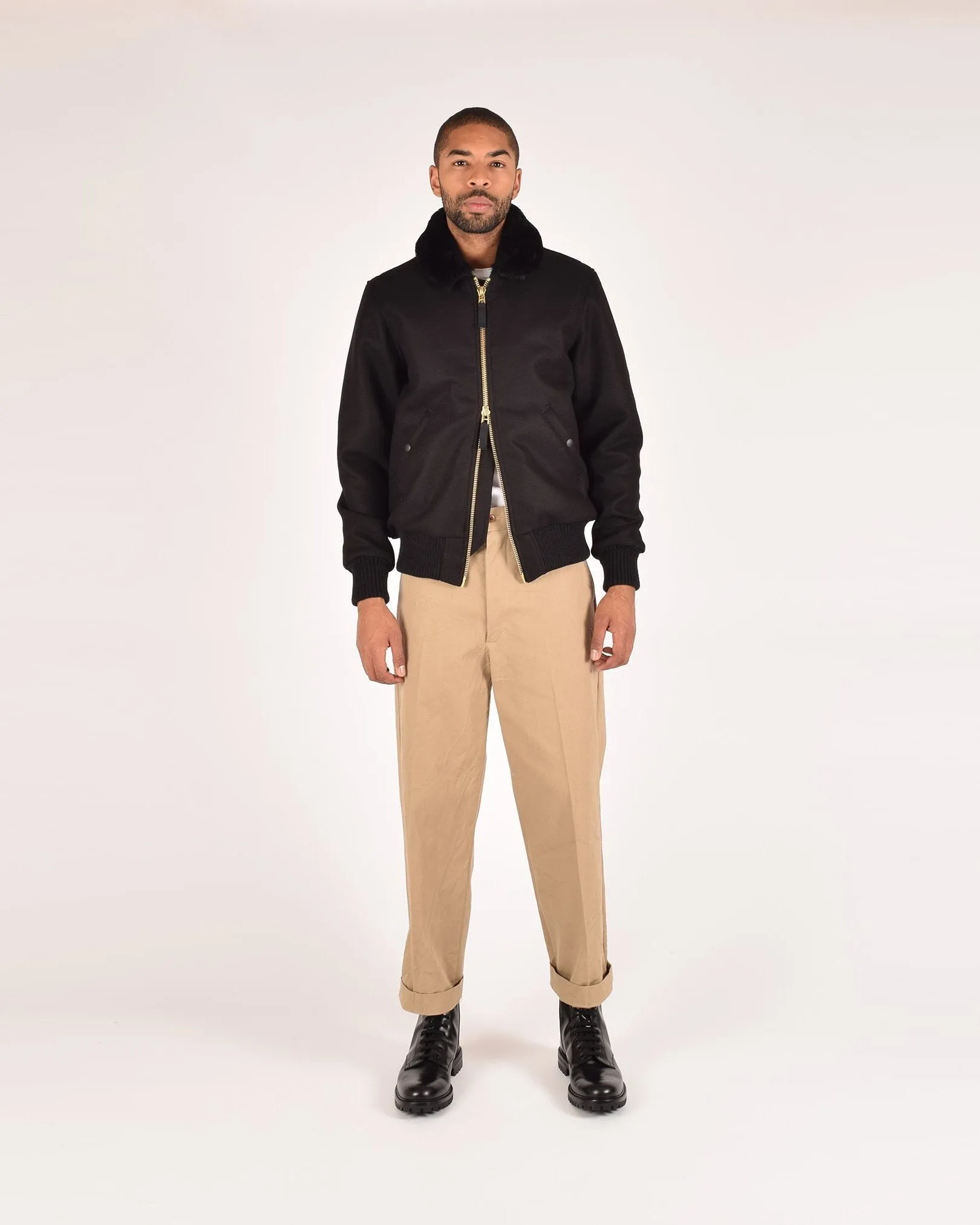 Flyer's Club Jacket - Black / Black sold by Dehen 1920 product image thumbnail 2