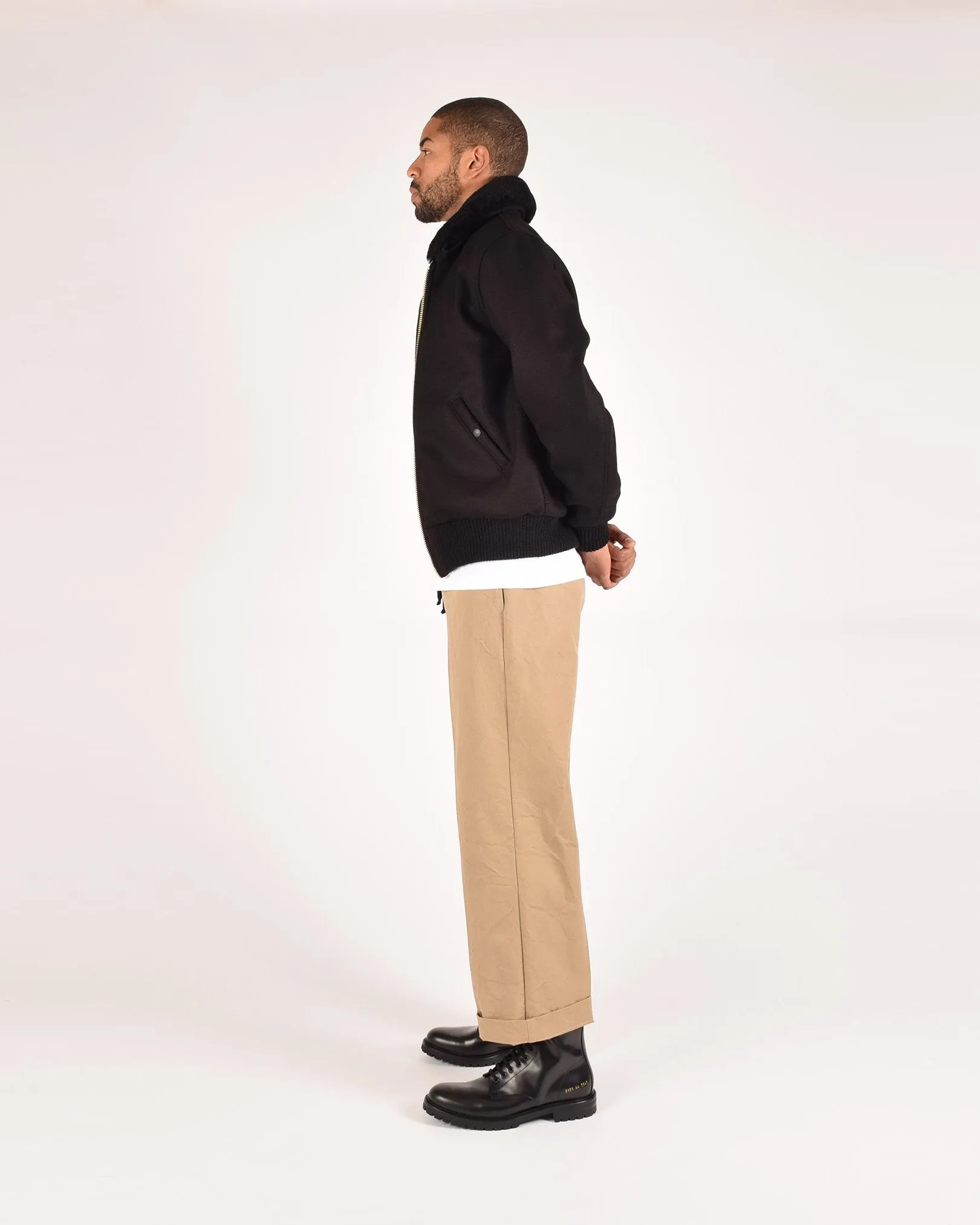 Flyer's Club Jacket - Black / Black sold by Dehen 1920 product image thumbnail 4