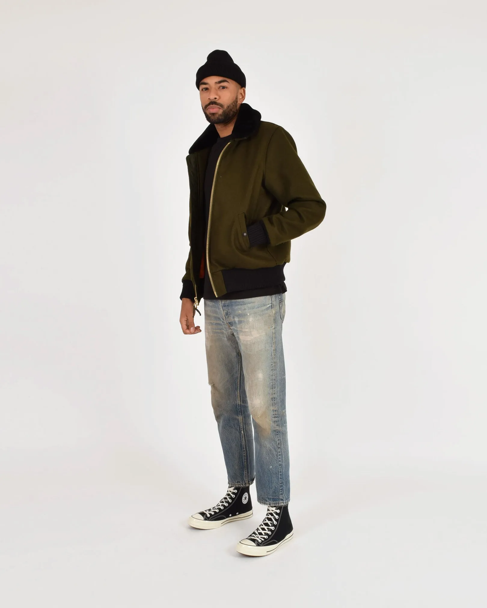 Flyer's Club Jacket -Loden sold by Dehen 1920 product image thumbnail 3