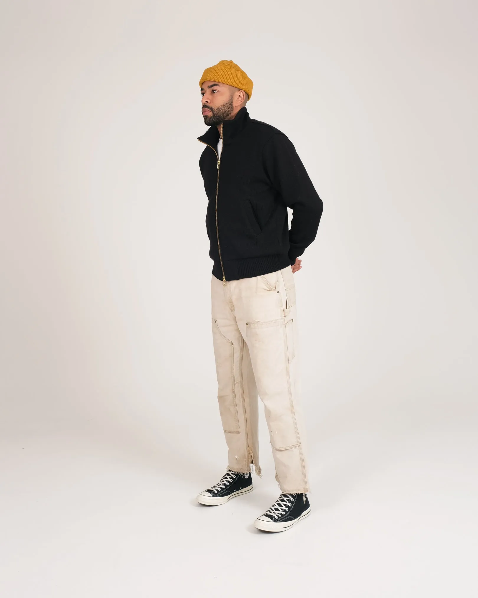 Full-Throttle Moto-Sweater - Black sold by Dehen 1920 product image thumbnail 3