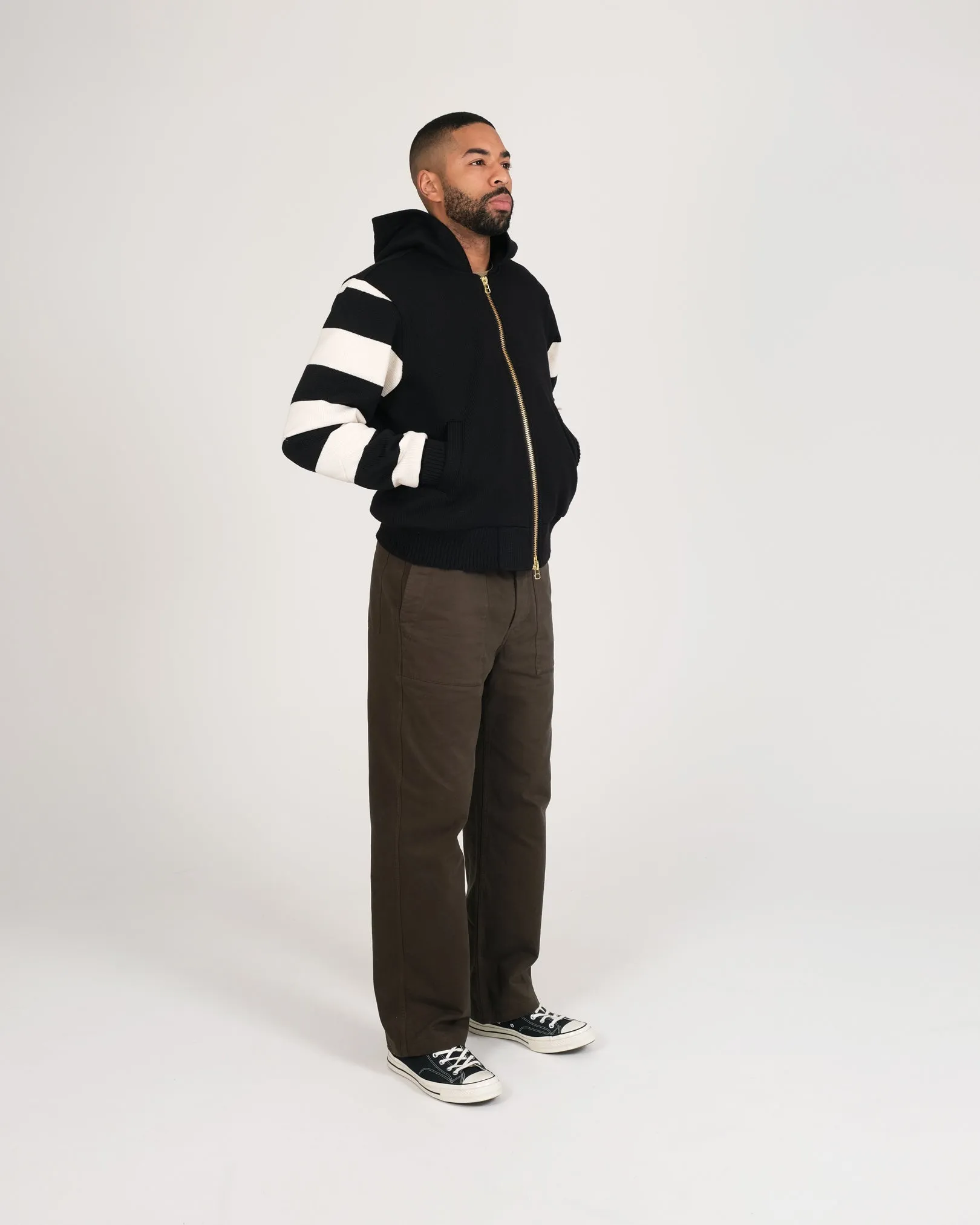 Full-Throttle Striped Moto-Hoodie sold by Dehen 1920 product image thumbnail 4