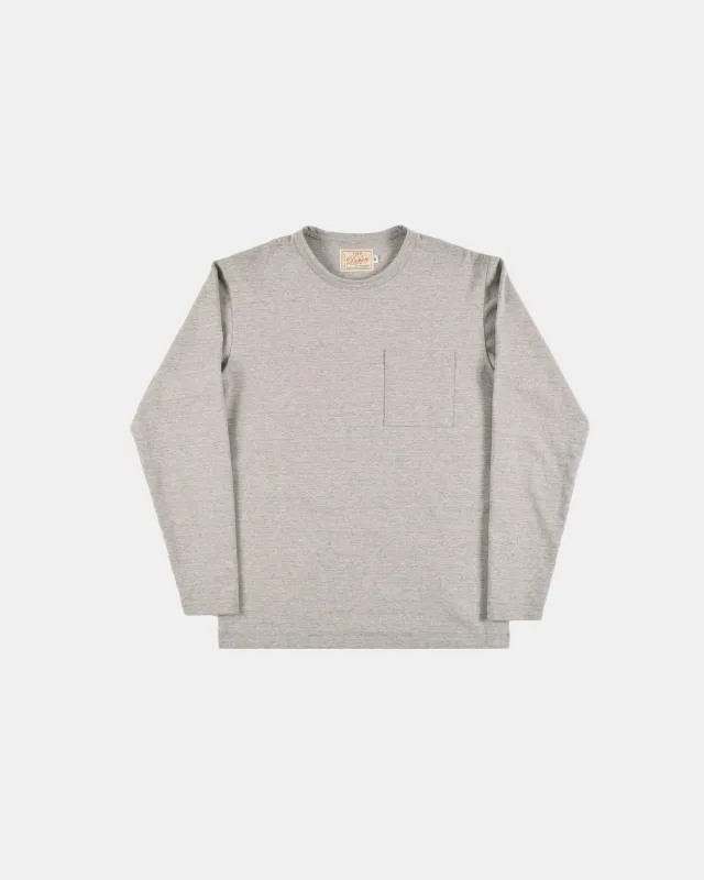 Heavy Duty Long Sleeve Tee - Single Pocket - Heather sold by Dehen 1920