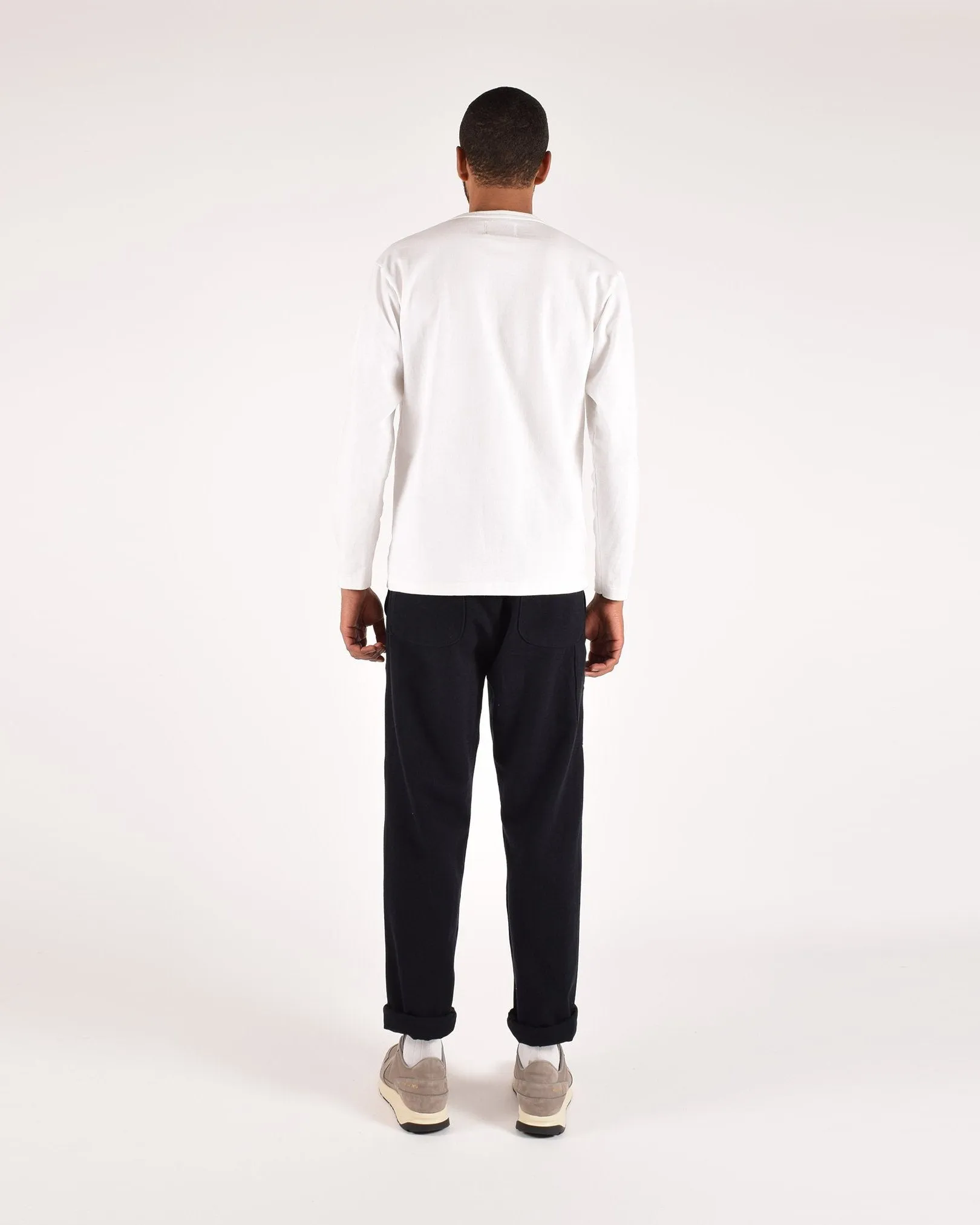 Heavy Duty Long Sleeve Tee - Single Pocket - White sold by Dehen 1920 product image thumbnail 5