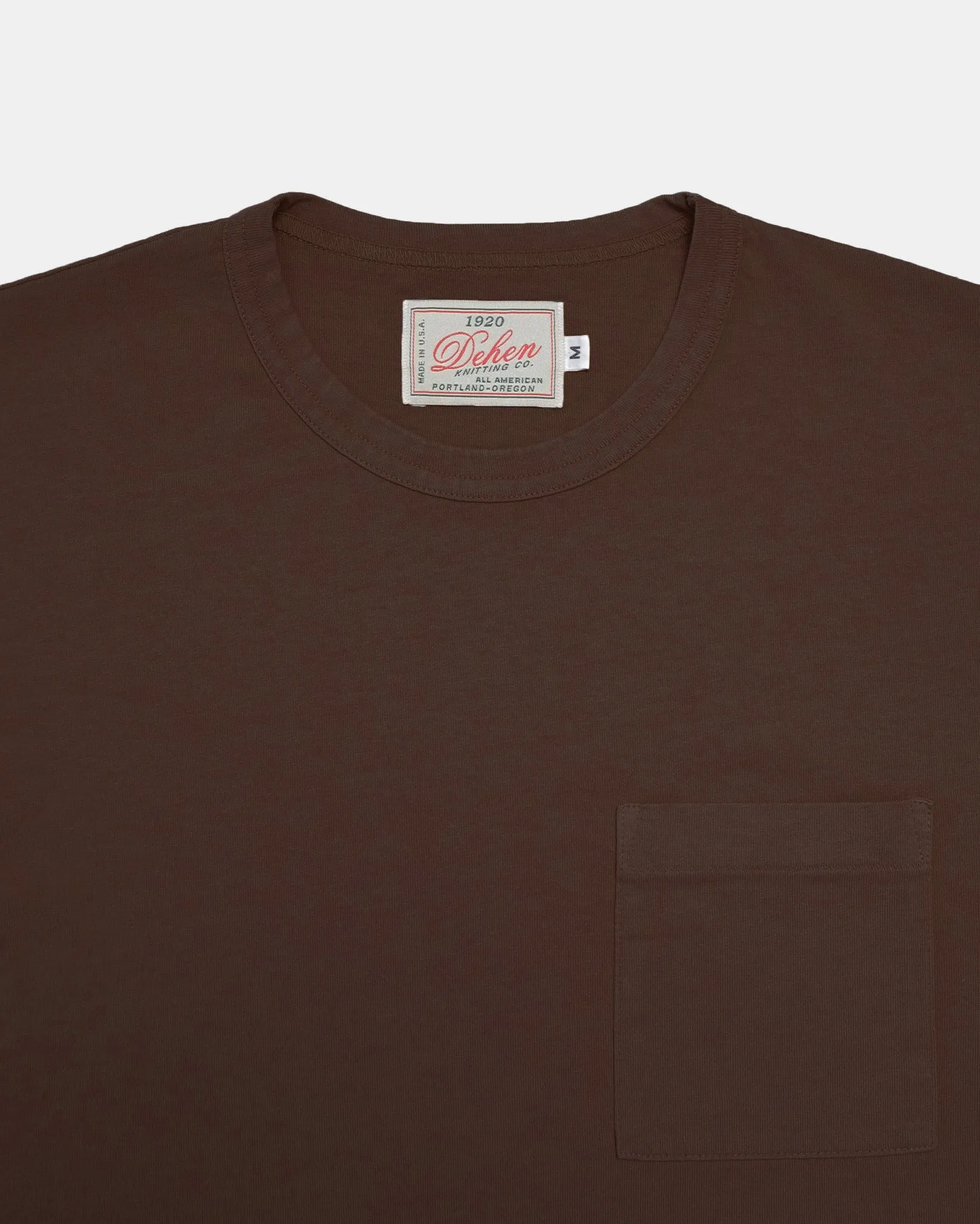 Heavy Duty Long Sleeve Tee - Single Pocket - Brown sold by Dehen 1920 product image thumbnail 2
