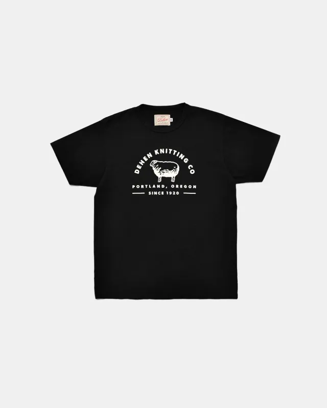 Heavy Duty Tee - Dehen Knitting Co. - Black made by Dehen 1920