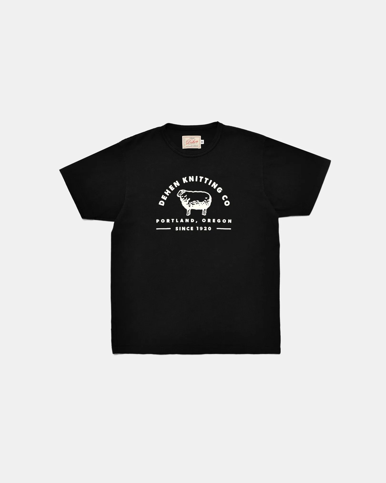Heavy Duty Tee - Dehen Knitting Co. - Black sold by Dehen 1920