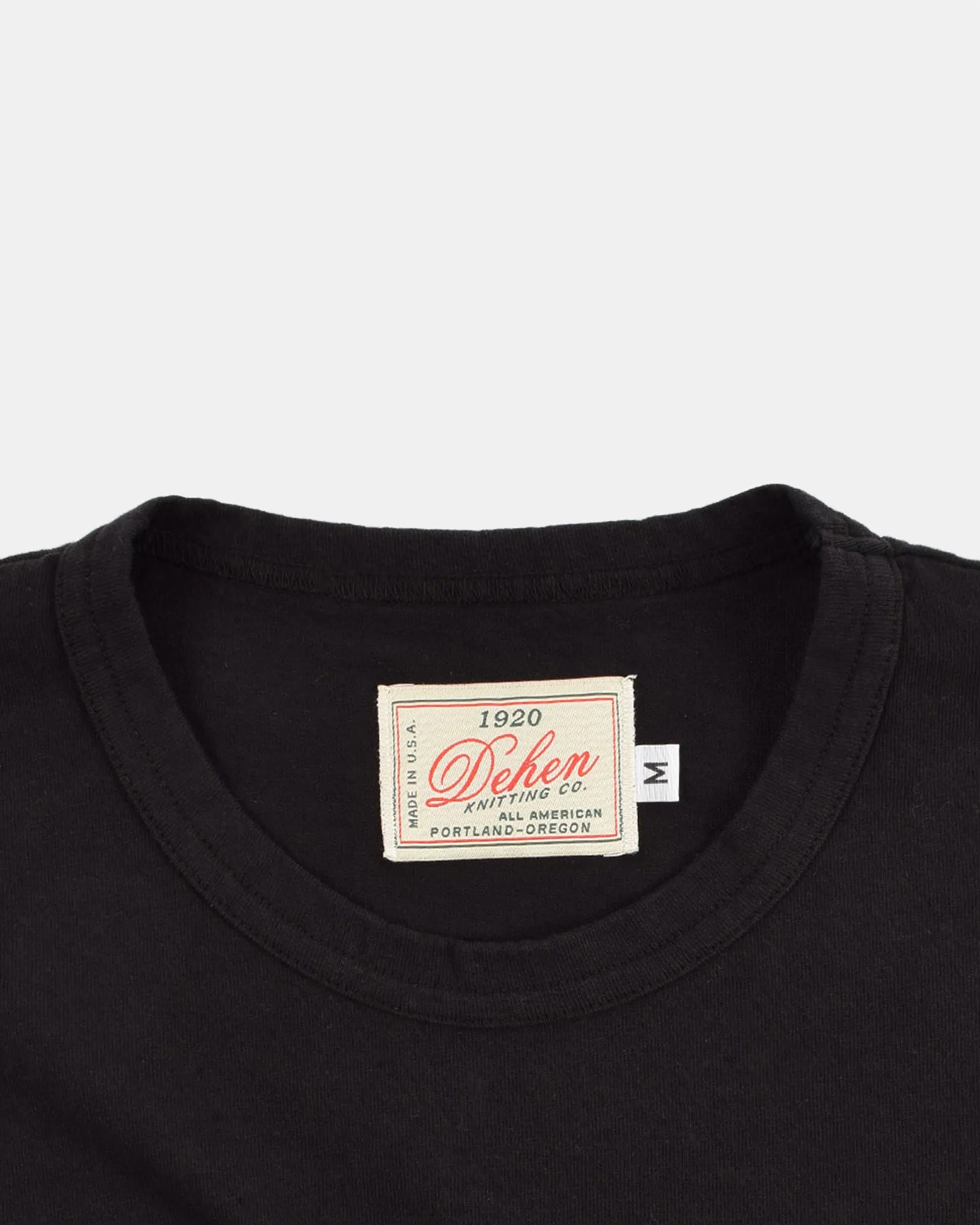 Heavy Duty Tee - Dehen Knitting Co. - Black sold by Dehen 1920 product image thumbnail 2