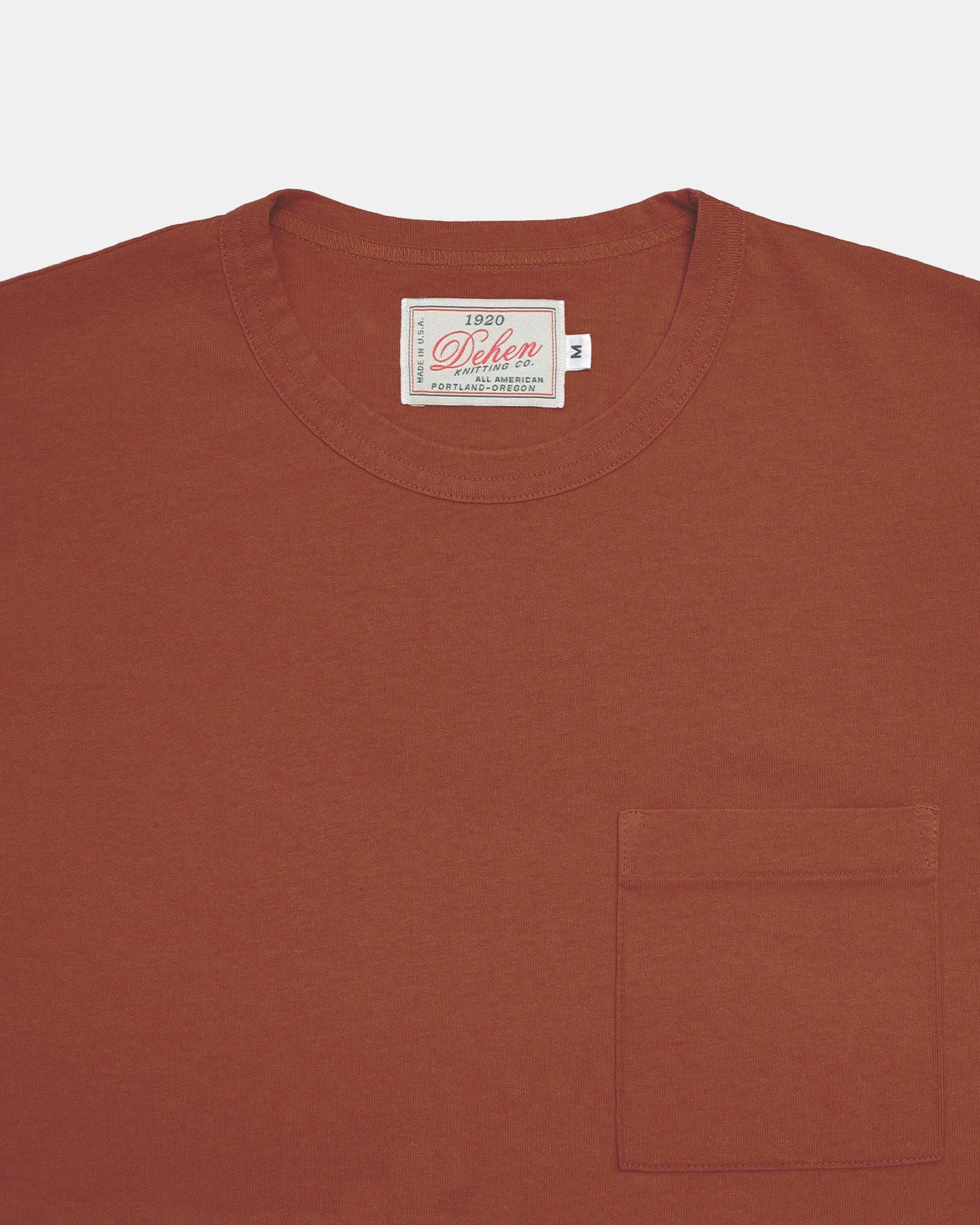 Heavy Duty Tee - Single Pocket - Burnt Orange sold by Dehen 1920 product image thumbnail 2