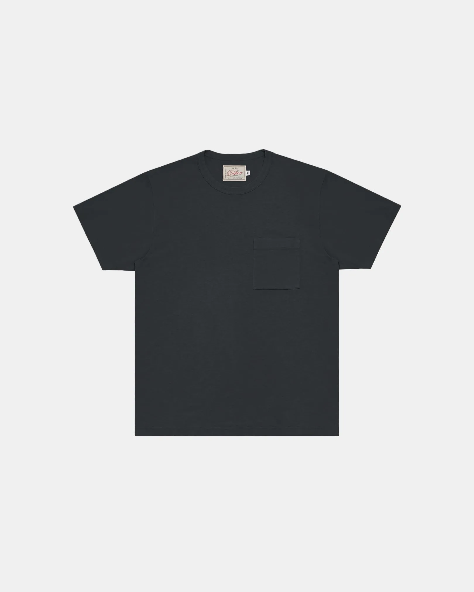 Heavy Duty Tee - Single Pocket - Dark Charcoal sold by Dehen 1920