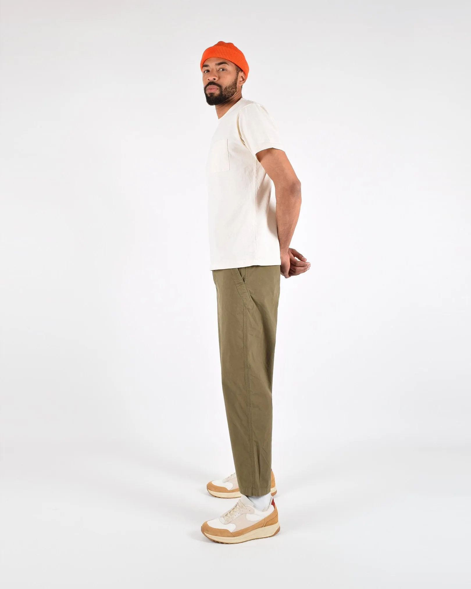 Heavy Duty Tee - Single Pocket - Natural sold by Dehen 1920 product image thumbnail 4