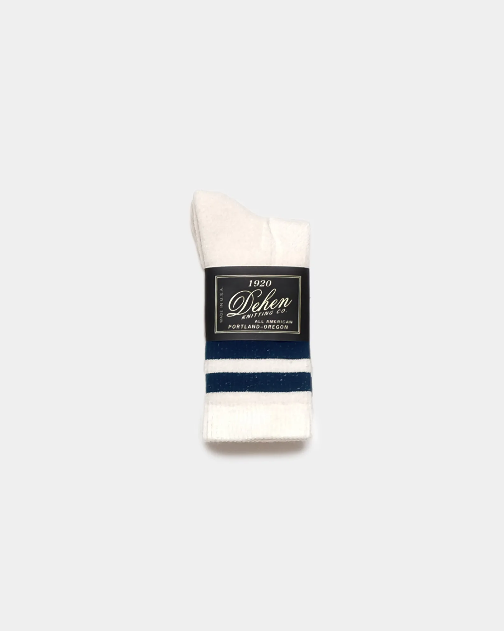 Heavy Duty Wool Socks - Off White Navy sold by Dehen 1920 product image thumbnail 2