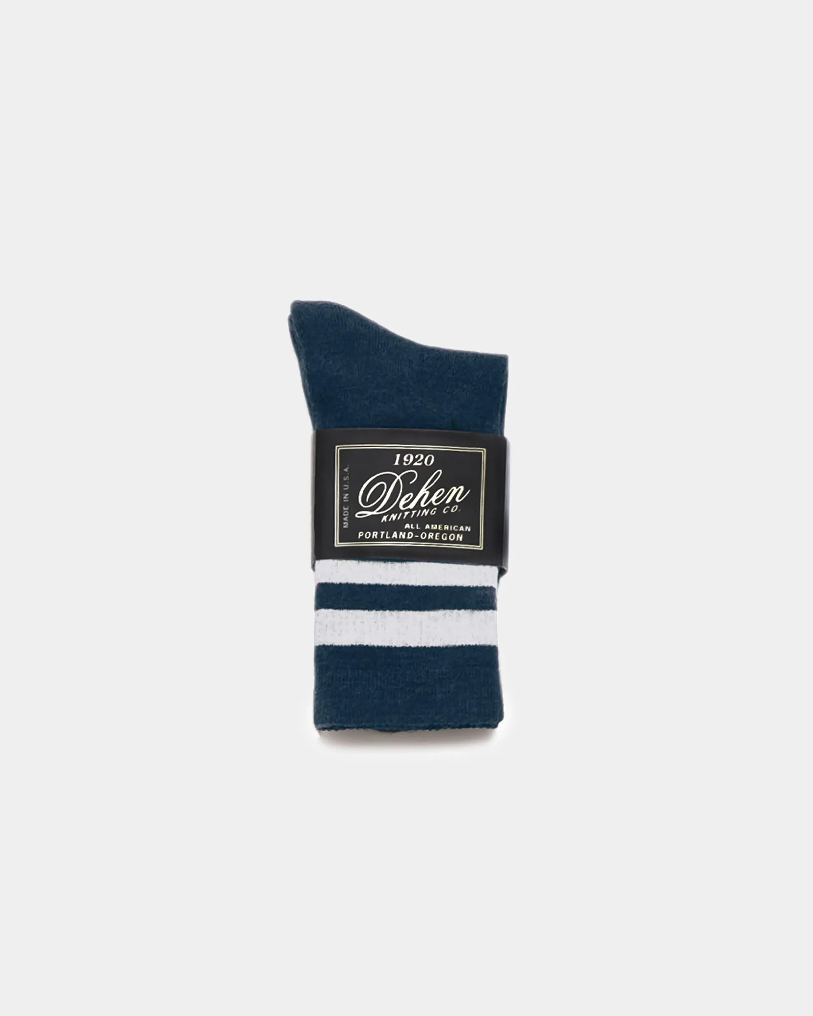 Heavy Duty Wool Socks - Navy Off White sold by Dehen 1920 product image thumbnail 3