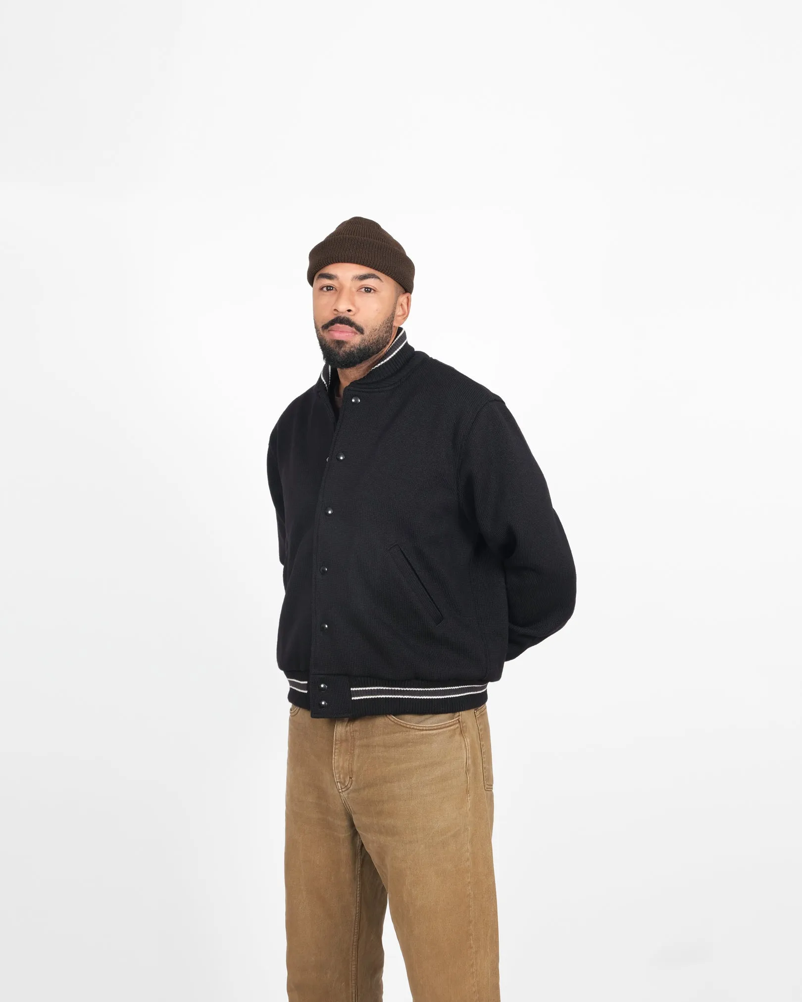 Knit Club Jacket - SMOKE sold by Dehen 1920 product image thumbnail 3