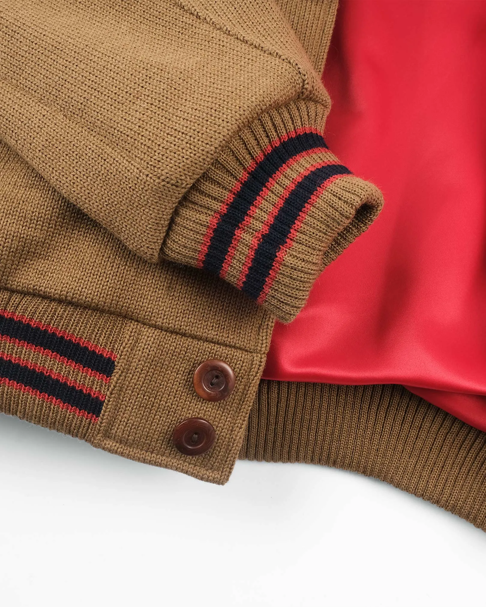 Knit Club Jacket - Dark Tan sold by Dehen 1920 product image thumbnail 4