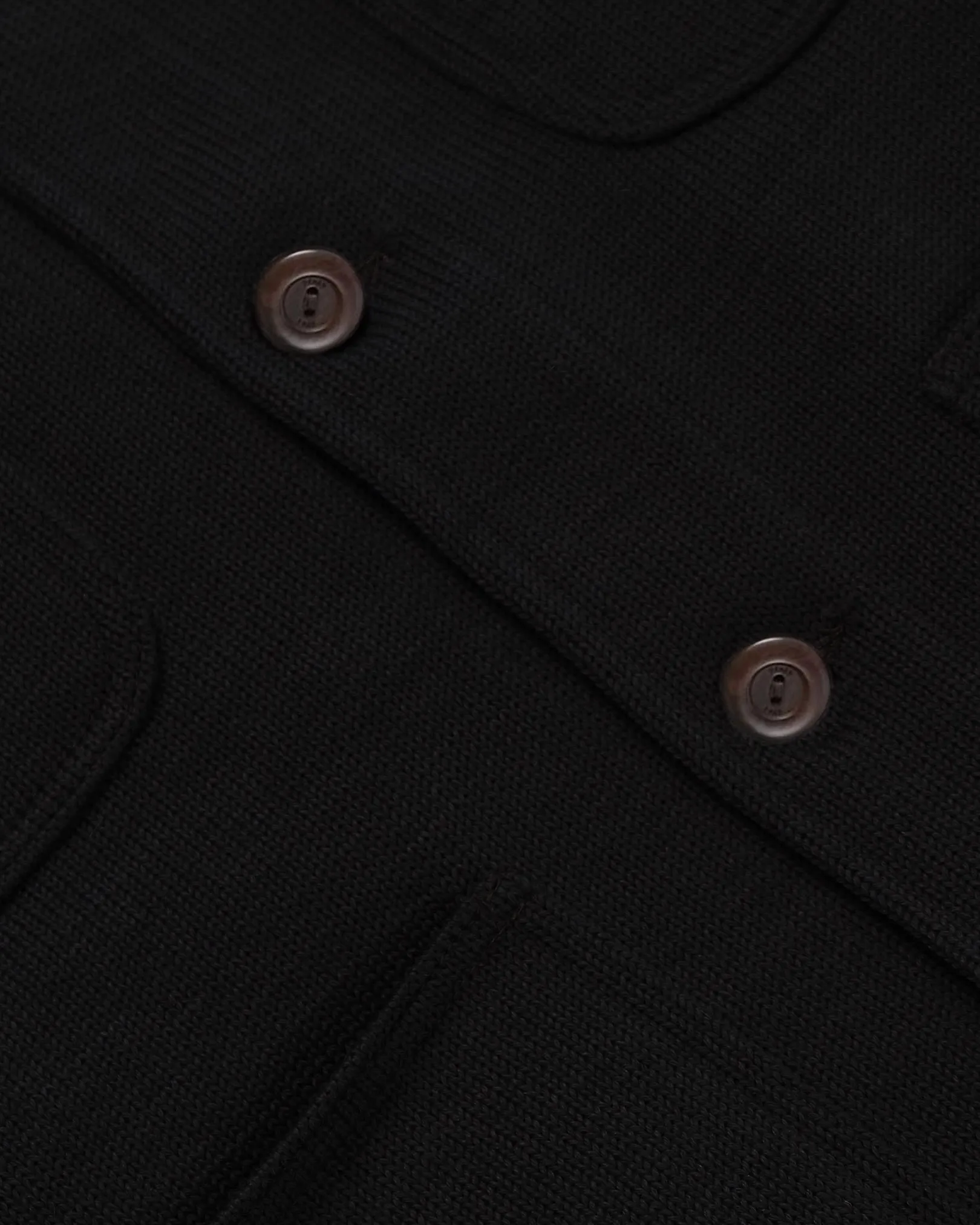 Knit Work Coat - Black sold by Dehen 1920 product image thumbnail 3