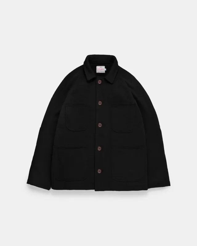 Knit Work Coat - Black sold by Dehen 1920