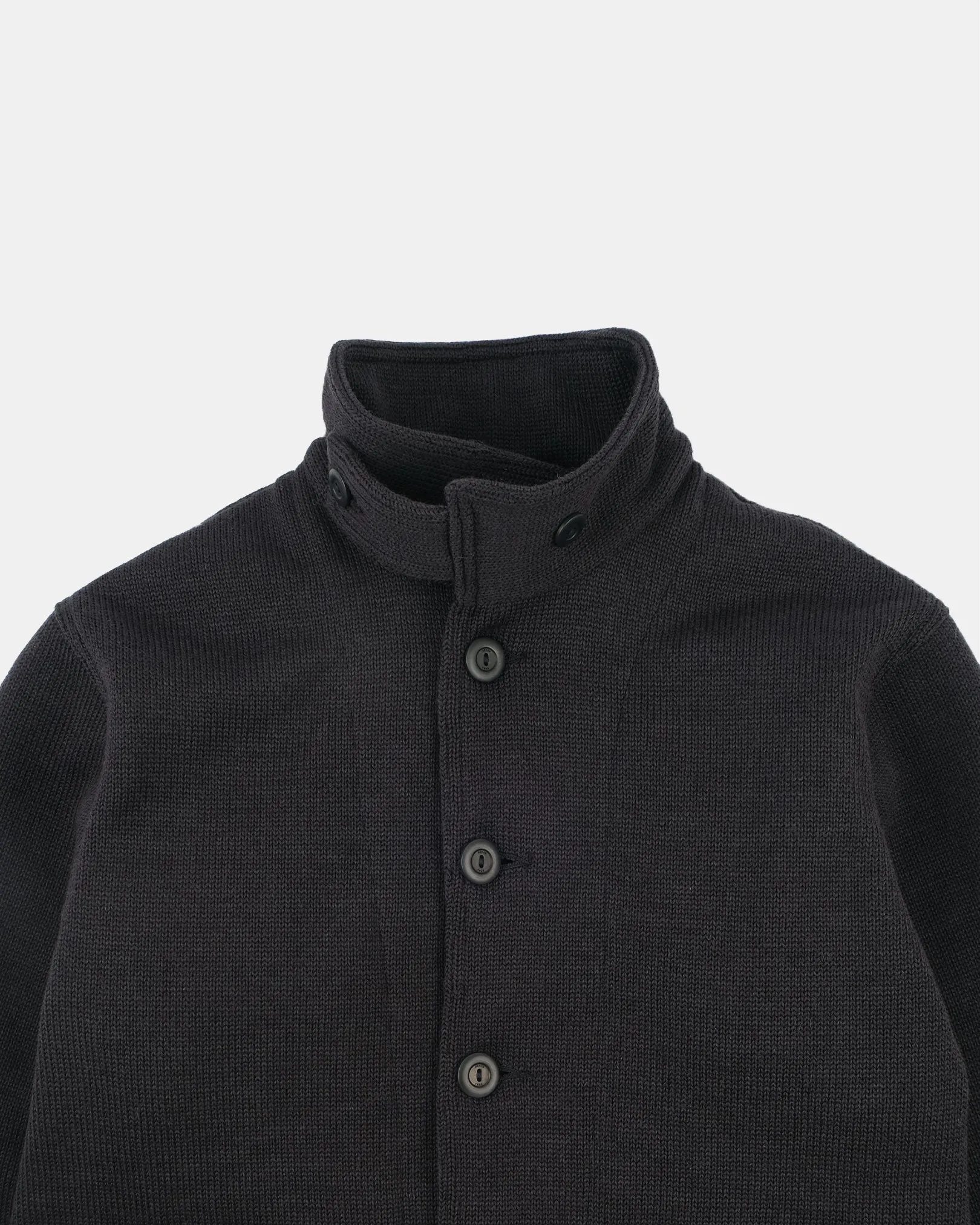Lined Submariner Sweater Coat - Dark Charcoal sold by Dehen 1920 product image thumbnail 2