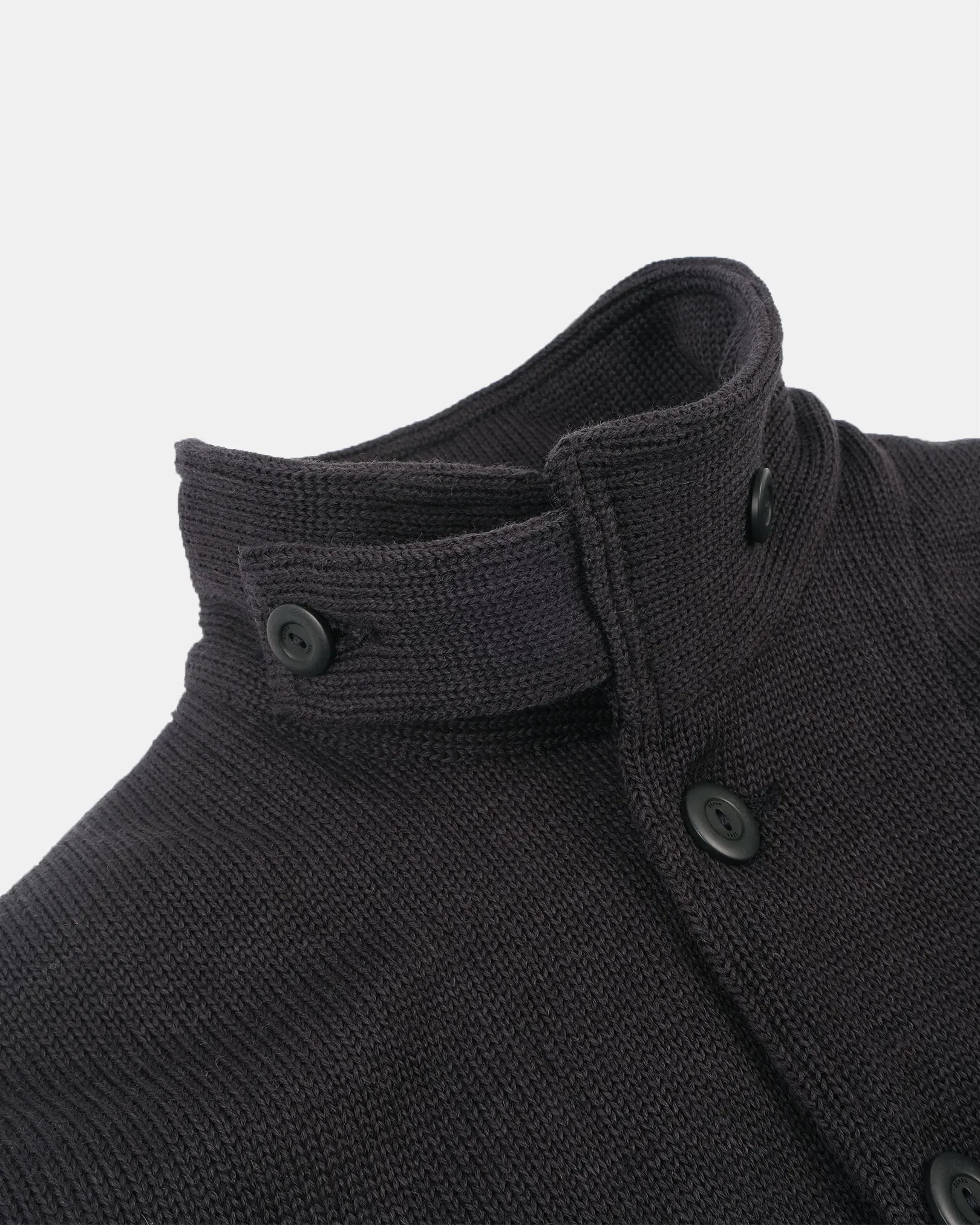 Lined Submariner Sweater Coat - Dark Charcoal sold by Dehen 1920 product image thumbnail 3