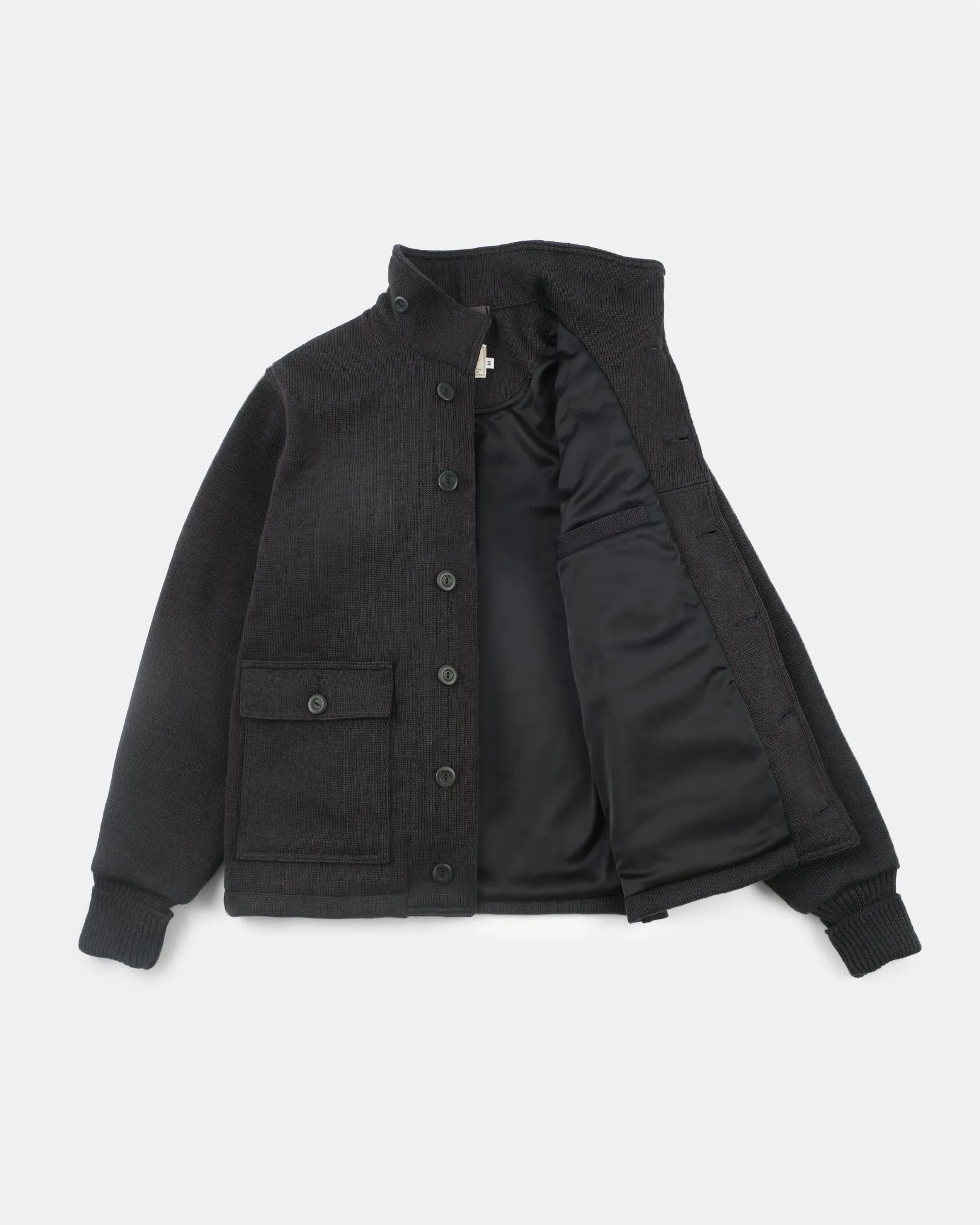 Lined Submariner Sweater Coat - Dark Charcoal sold by Dehen 1920 product image thumbnail 4