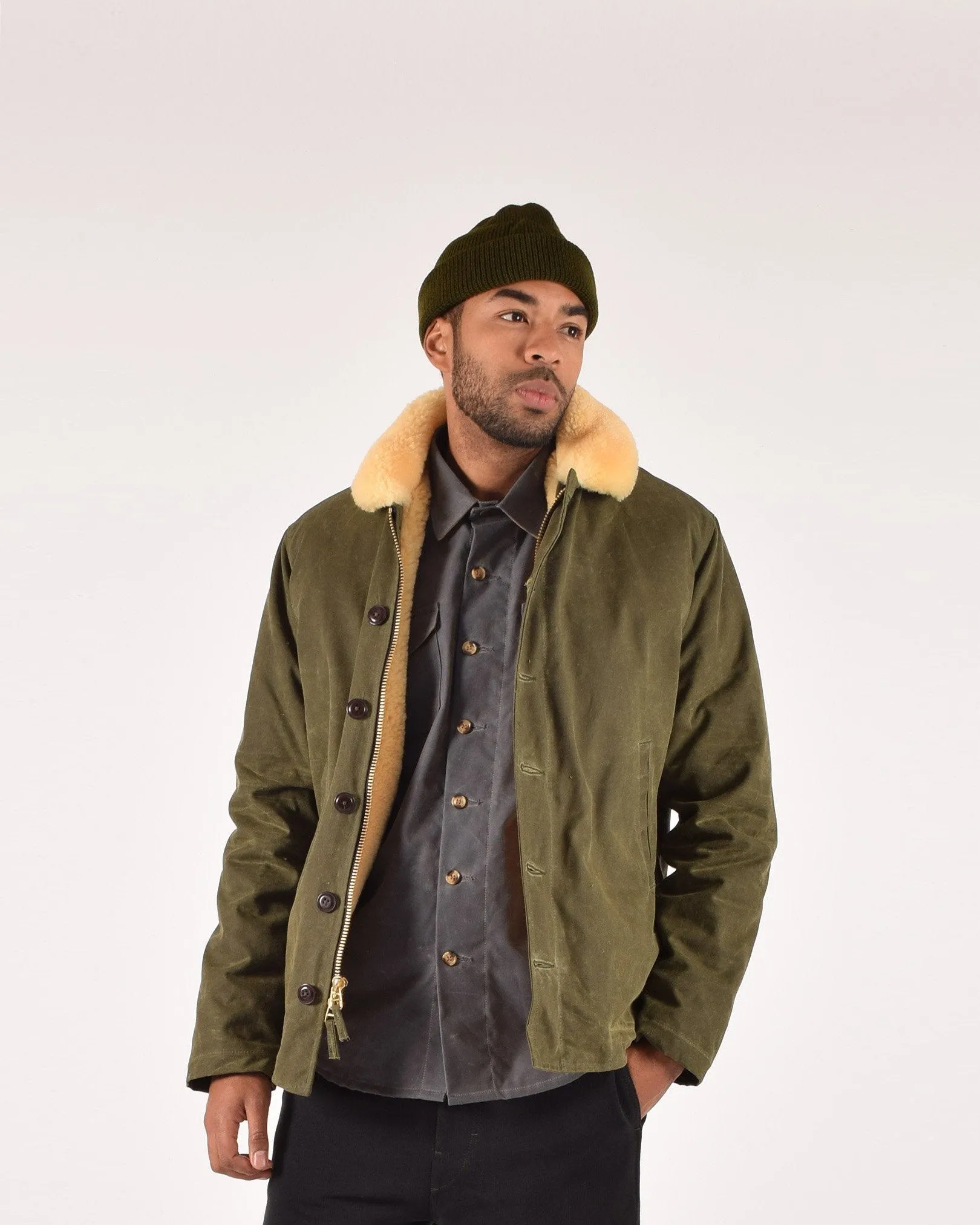 N-1 Deck Jacket - Loden / Gold sold by Dehen 1920 product image thumbnail 5