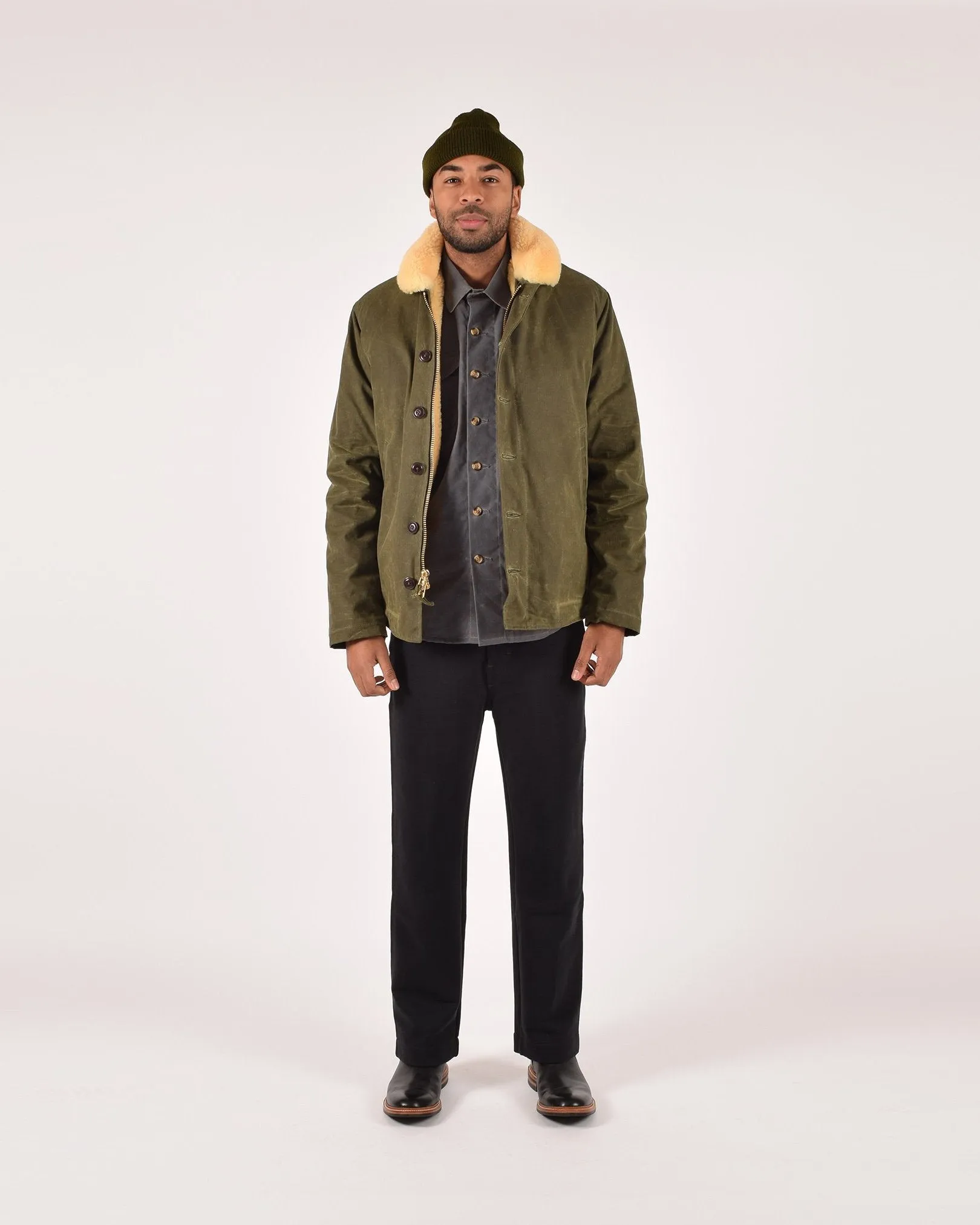 N-1 Deck Jacket - Loden / Gold sold by Dehen 1920 product image thumbnail 2