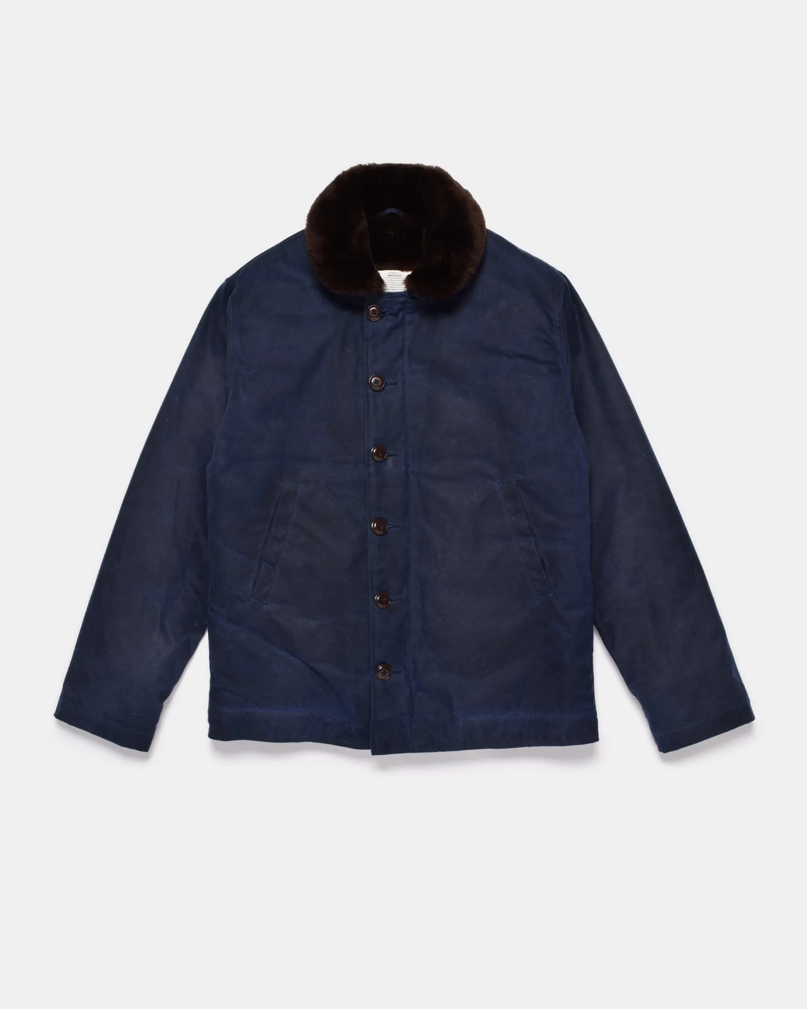 N-1 Deck Jacket - Navy / Brown sold by Dehen 1920