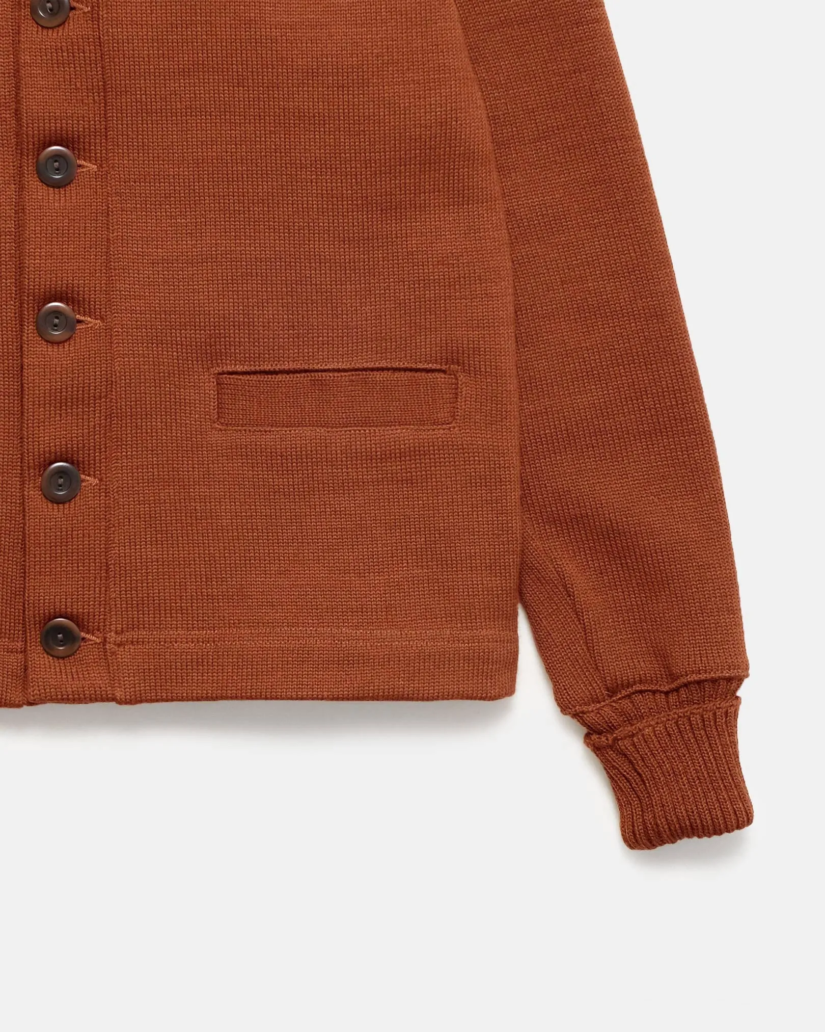 Shawl Sweater Coat - Burnt Orange sold by Dehen 1920 product image thumbnail 3