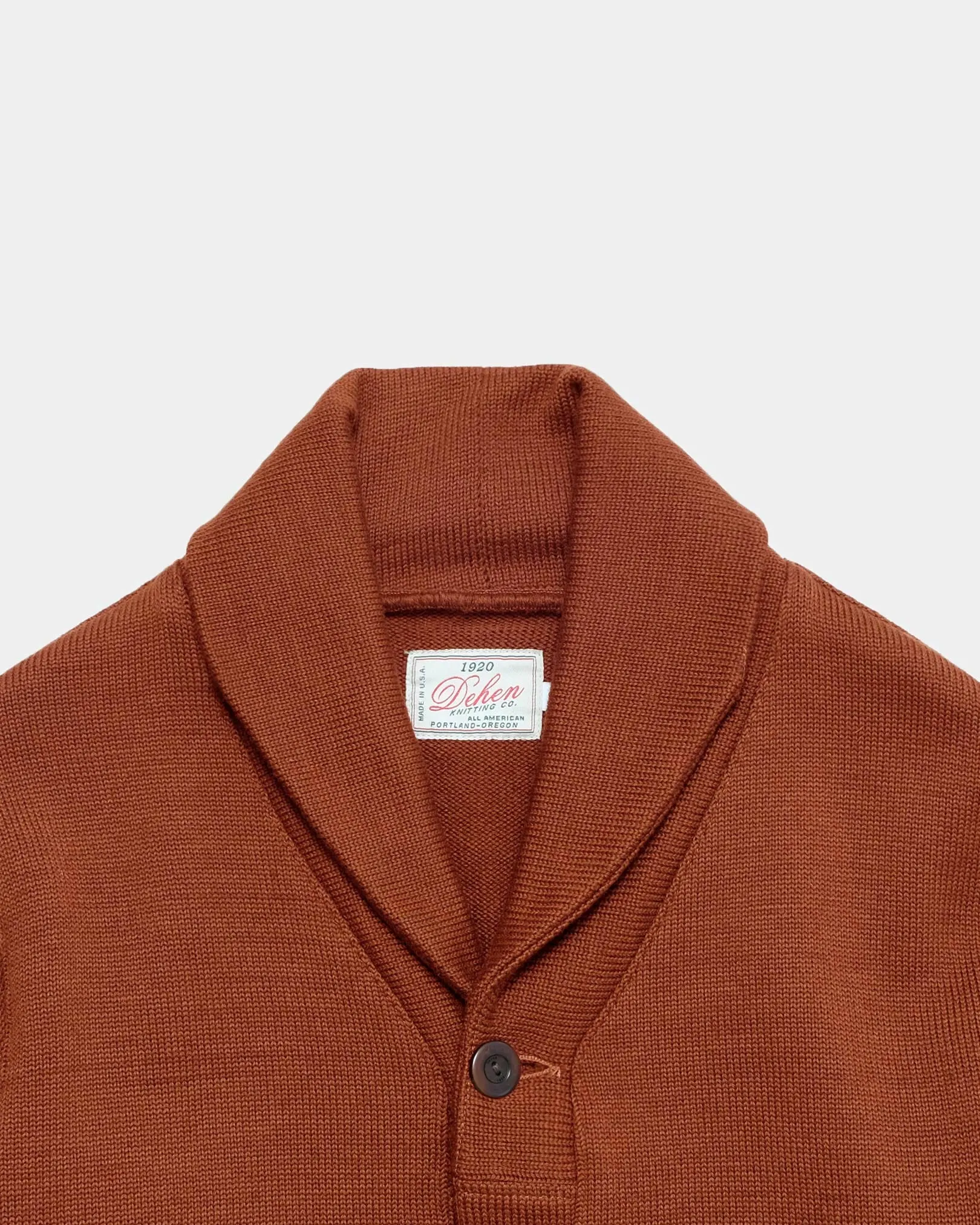 Shawl Sweater Coat - Burnt Orange sold by Dehen 1920 product image thumbnail 2