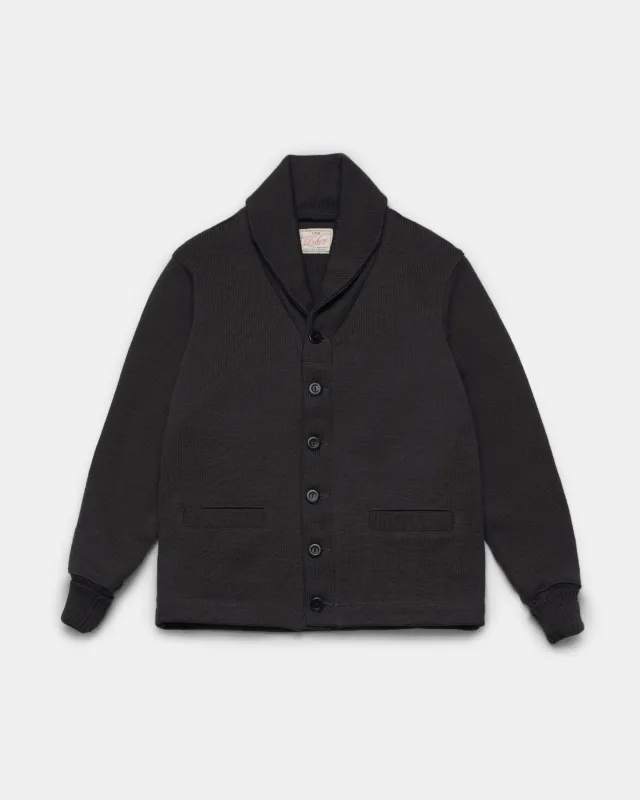 Shawl Sweater Coat - Dark Charcoal sold by Dehen 1920