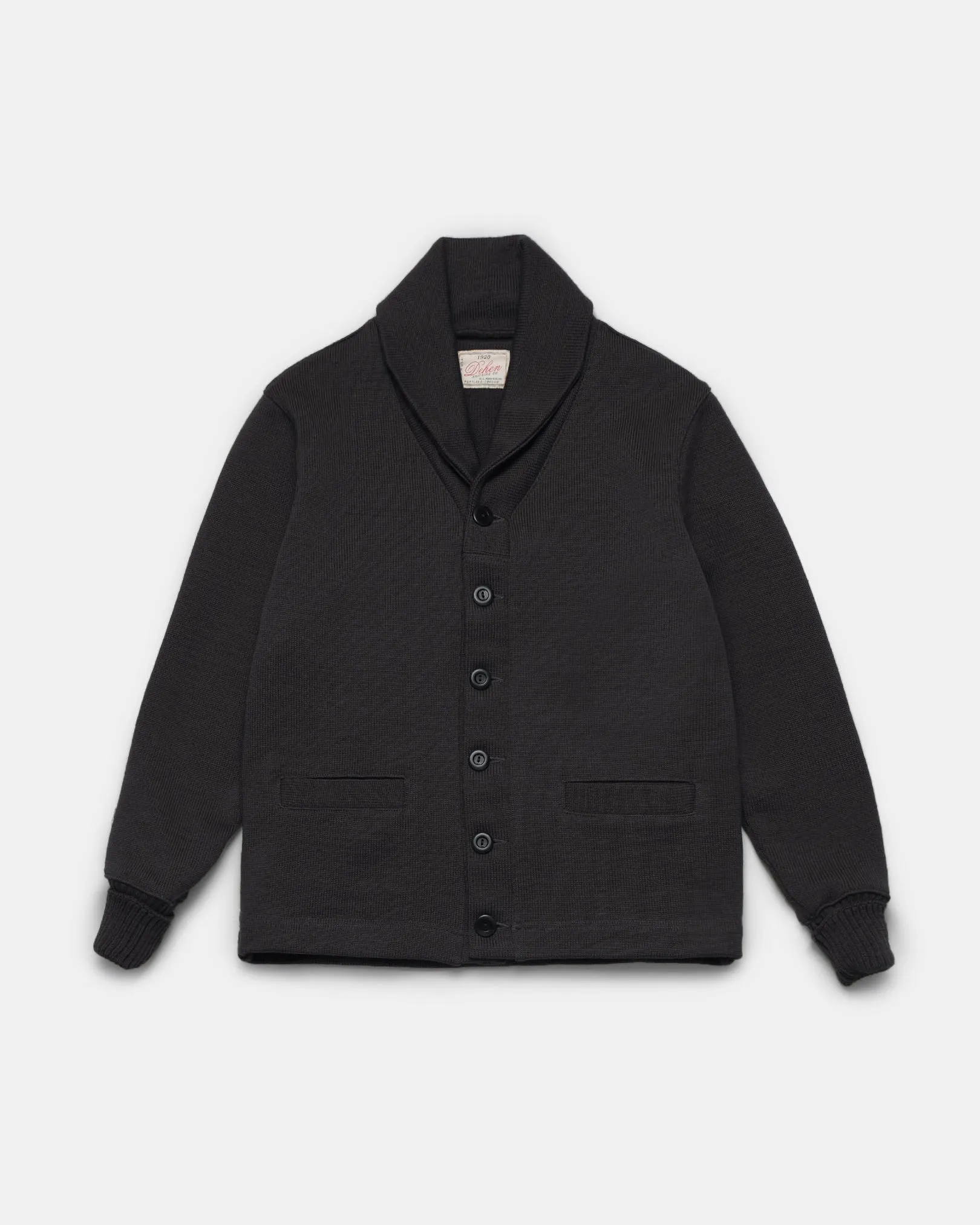 Shawl Sweater Coat - Dark Charcoal sold by Dehen 1920