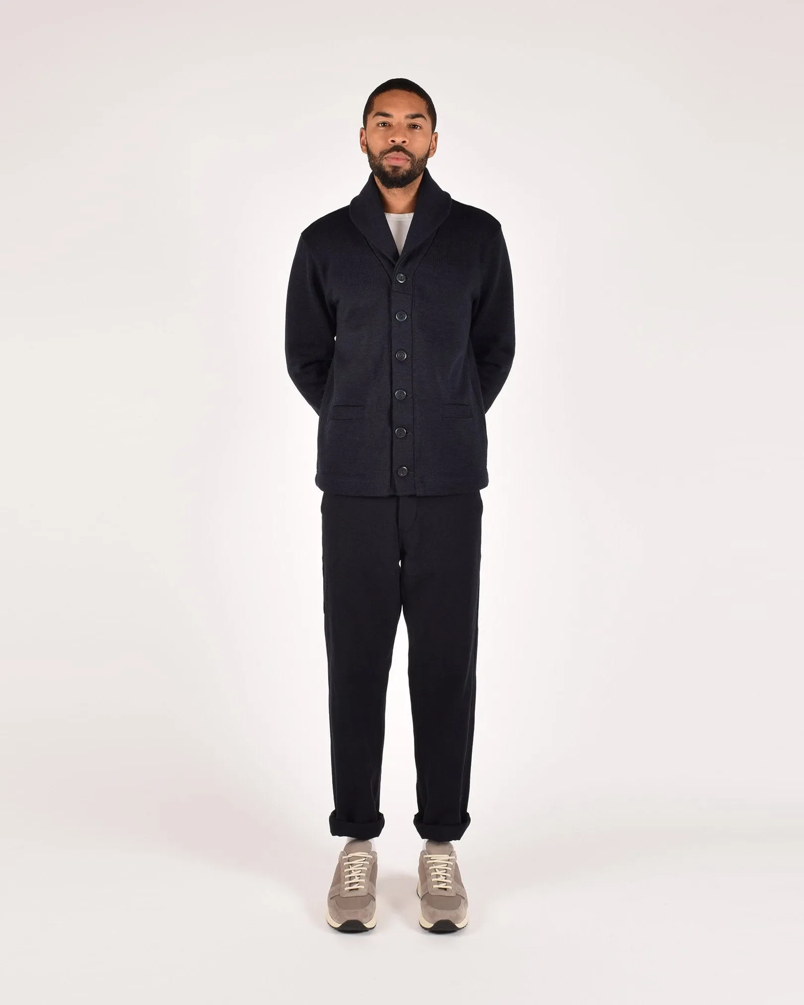 Shawl Sweater Coat - Dark Navy sold by Dehen 1920 product image thumbnail 2