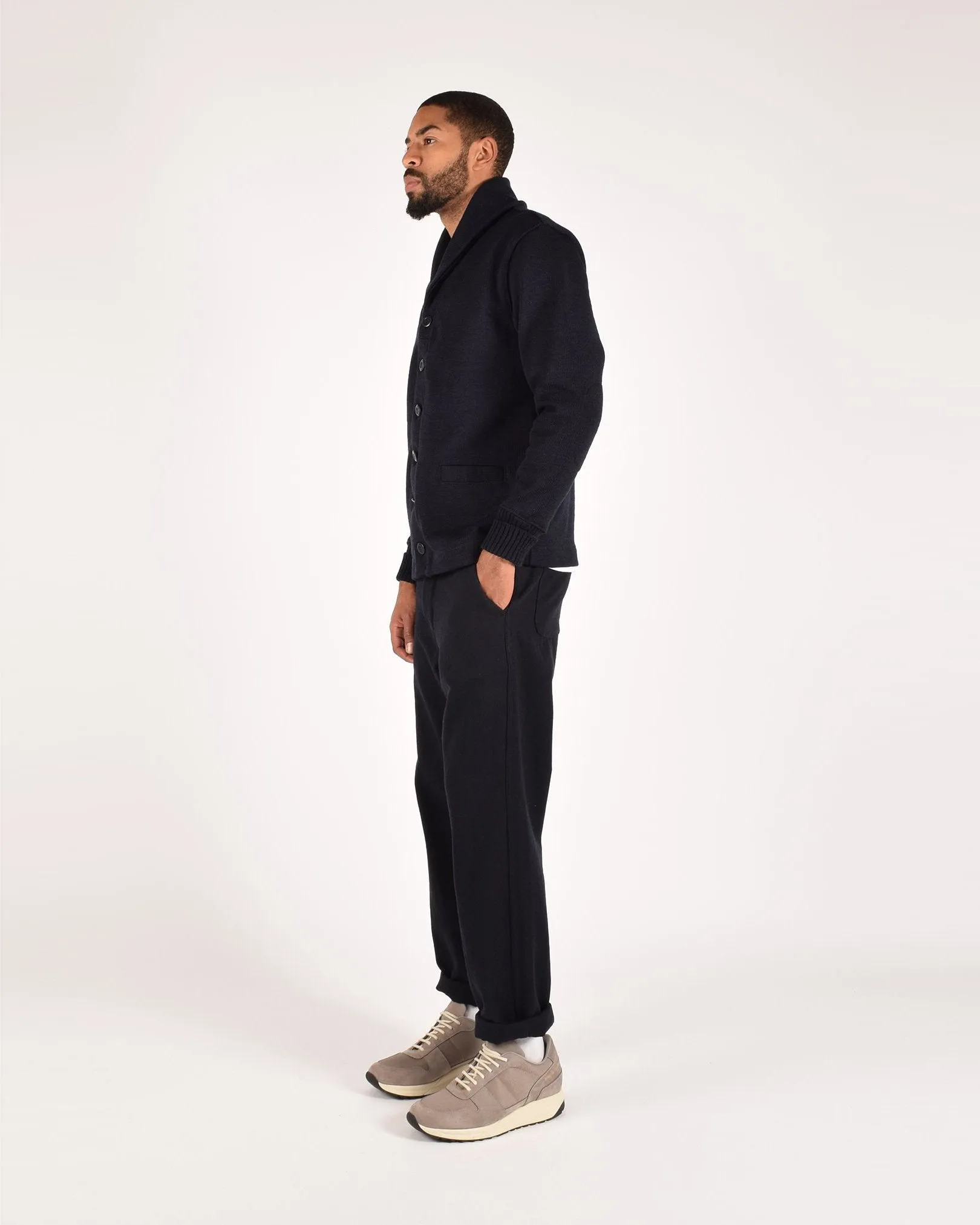 Shawl Sweater Coat - Dark Navy sold by Dehen 1920 product image thumbnail 3