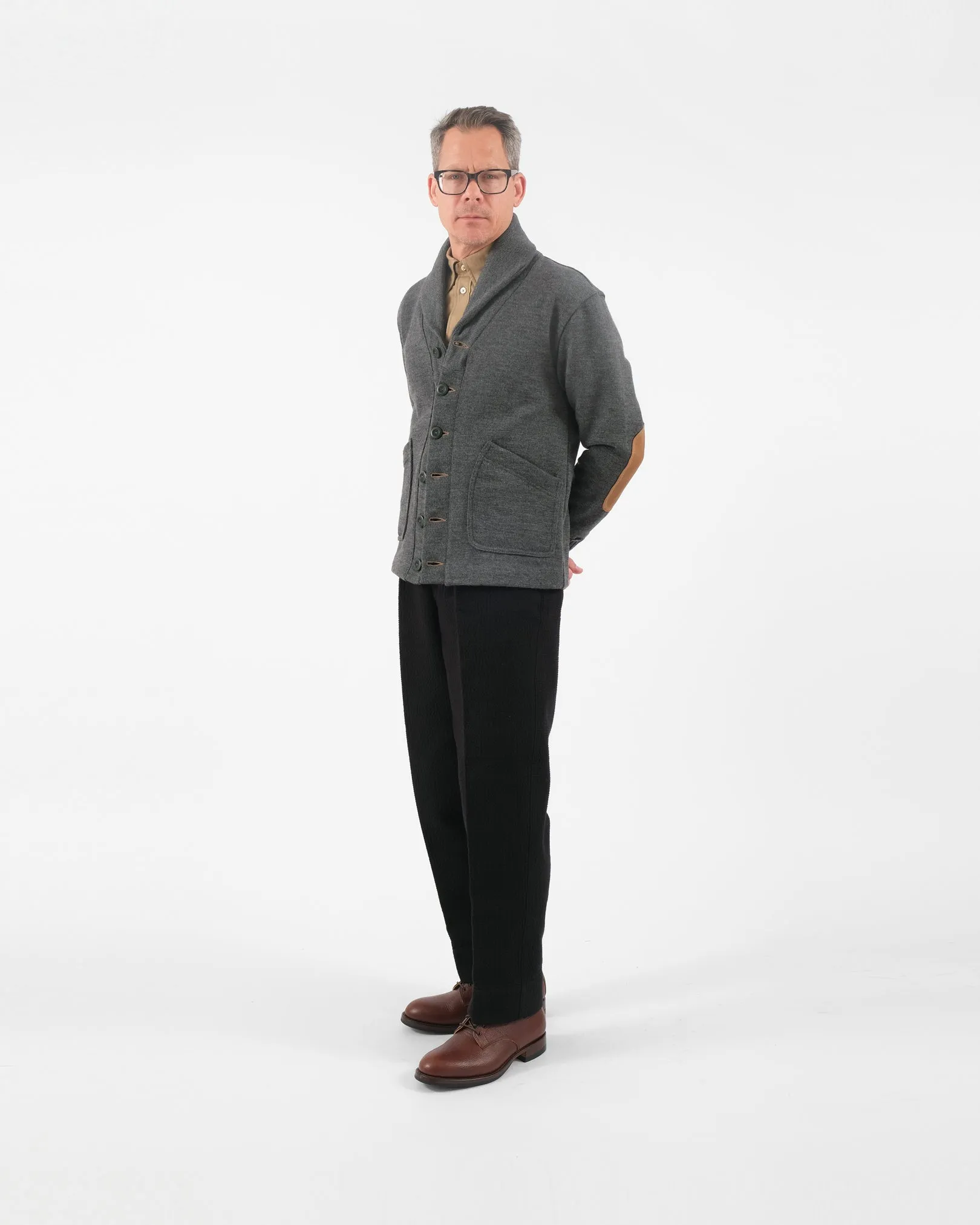 Shawl Sweater Coat 2.0 - Charcoal sold by Dehen 1920 product image thumbnail 3