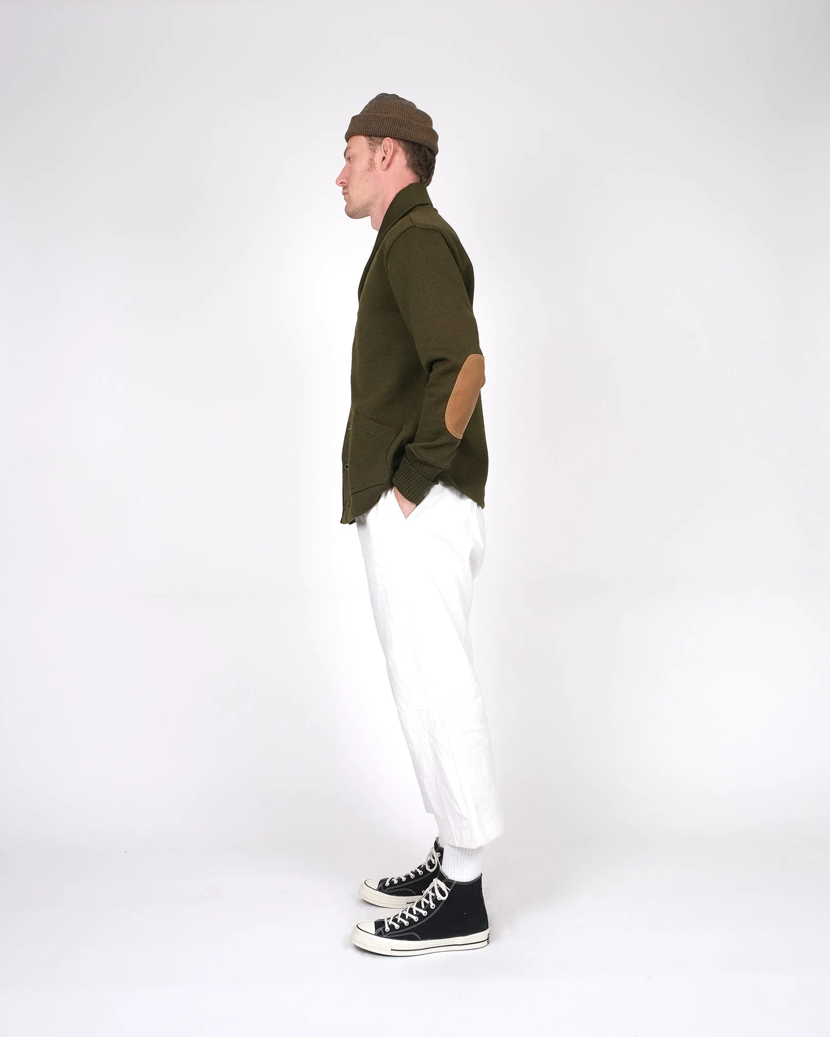 Shawl Sweater Coat 2.0 - Loden sold by Dehen 1920 product image thumbnail 4
