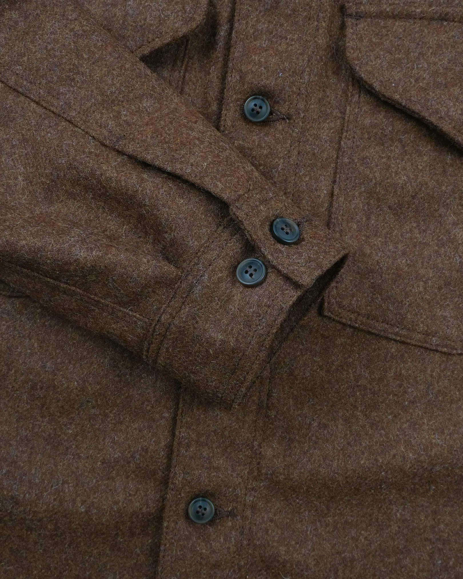 Skyline Overshirt - Medium Brown Mix sold by Dehen 1920 product image thumbnail 3