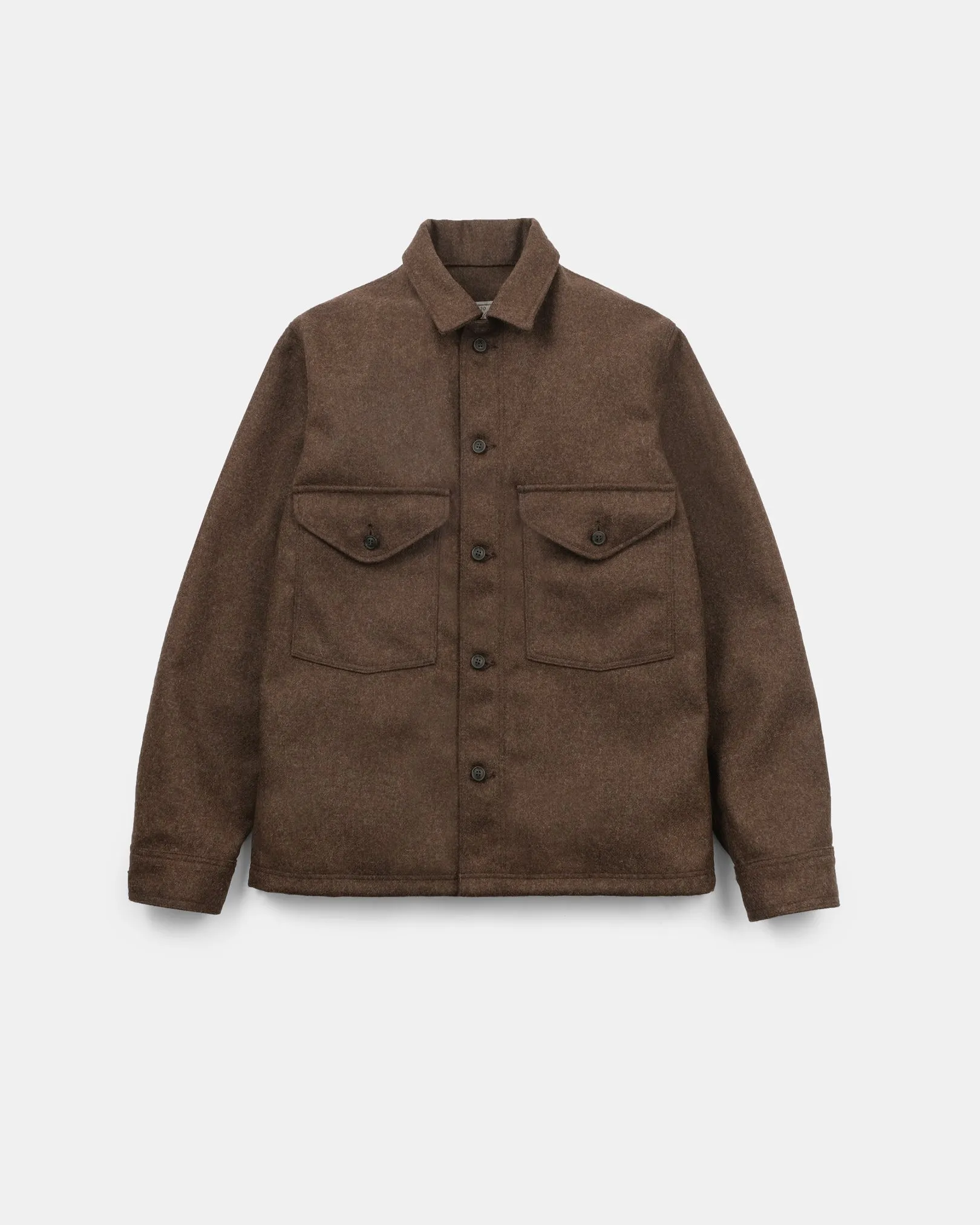 Skyline Overshirt - Medium Brown Mix sold by Dehen 1920